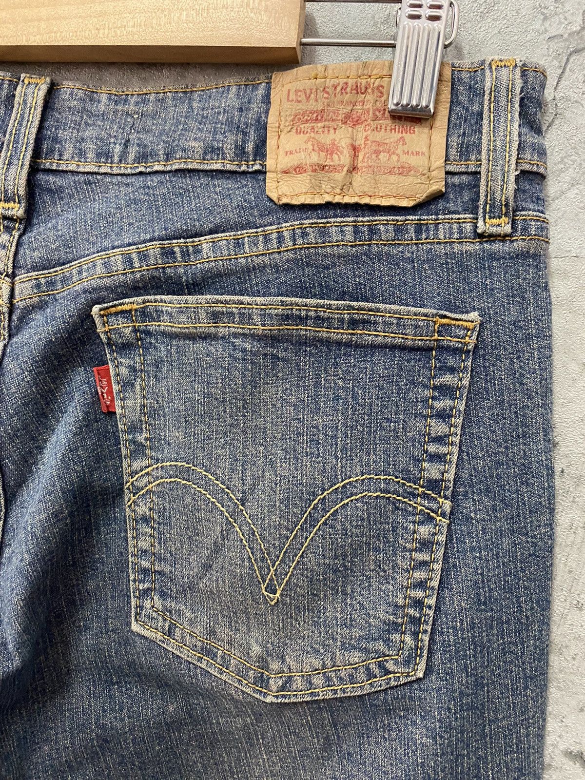 Levi's × Vintage Vintage Levis 518 Superlow Boot Cut Flared Denim Pants Size US 30 / EU 46 - 10 Thumbnail