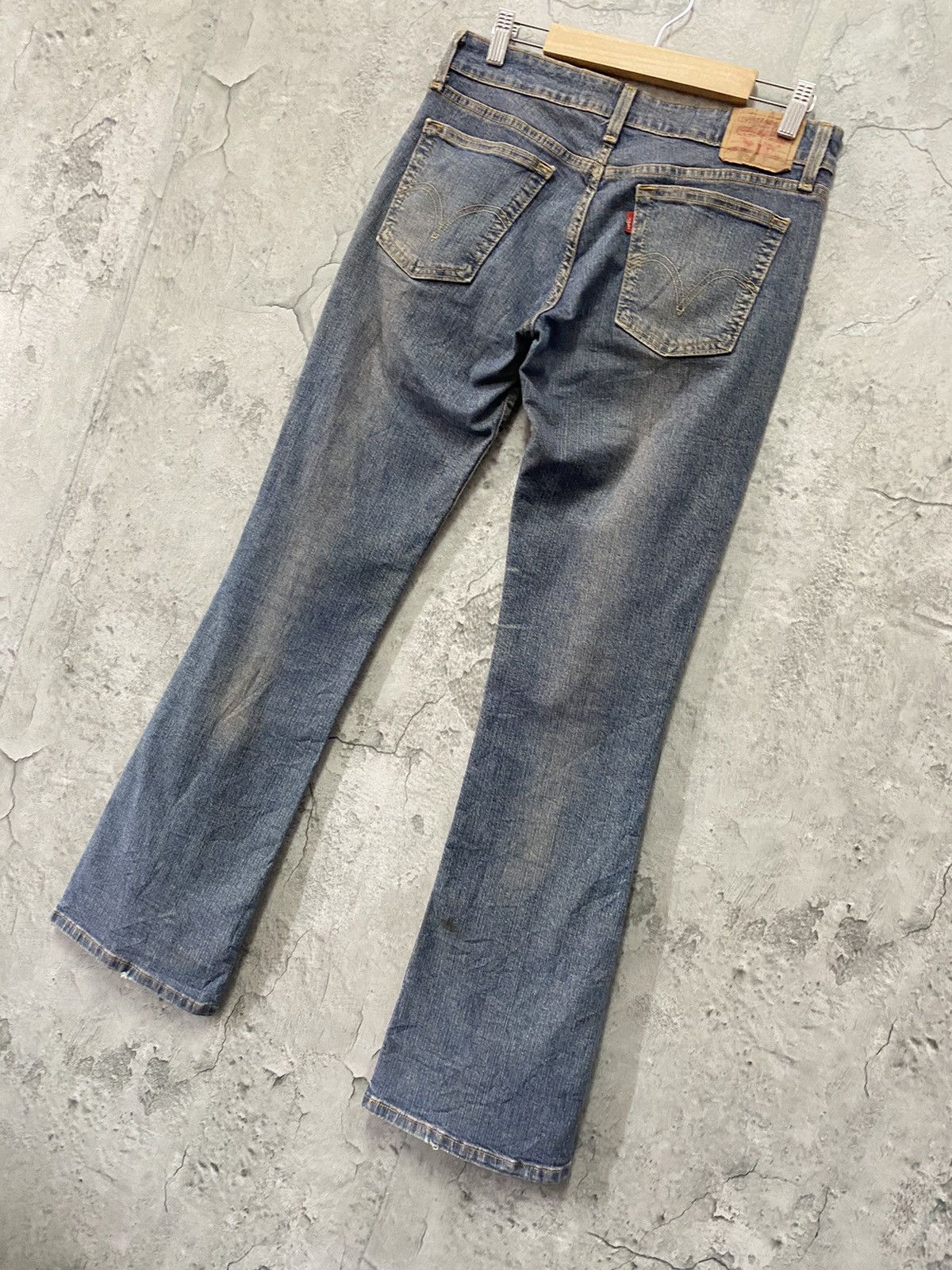 Levi's × Vintage Vintage Levis 518 Superlow Boot Cut Flared Denim Pants Size US 30 / EU 46 - 6 Thumbnail