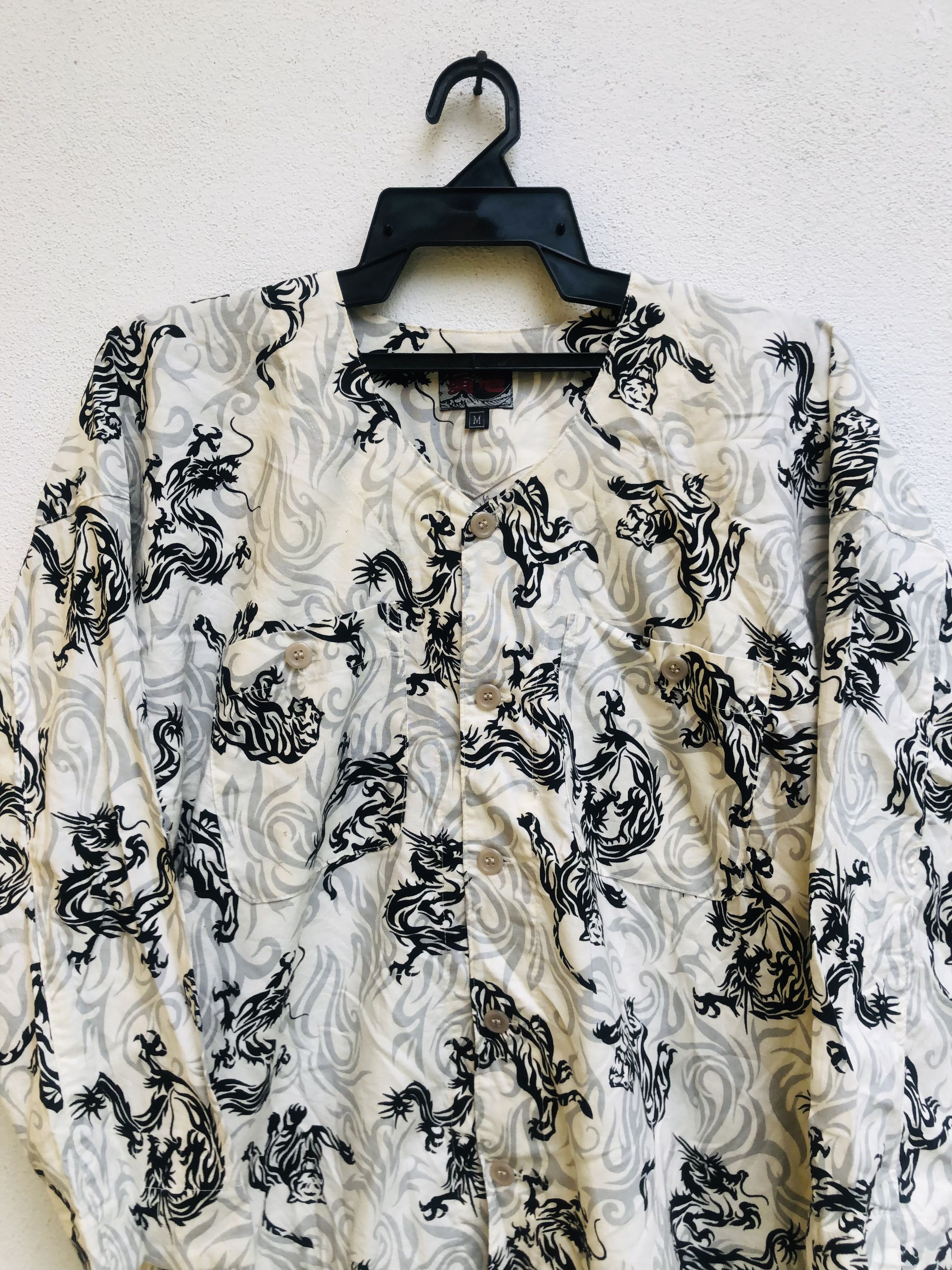 Japanese Brand Vintage Tiger Fight Dragon Designer Fashion Style Size US M / EU 48-50 / 2 - 3 Thumbnail
