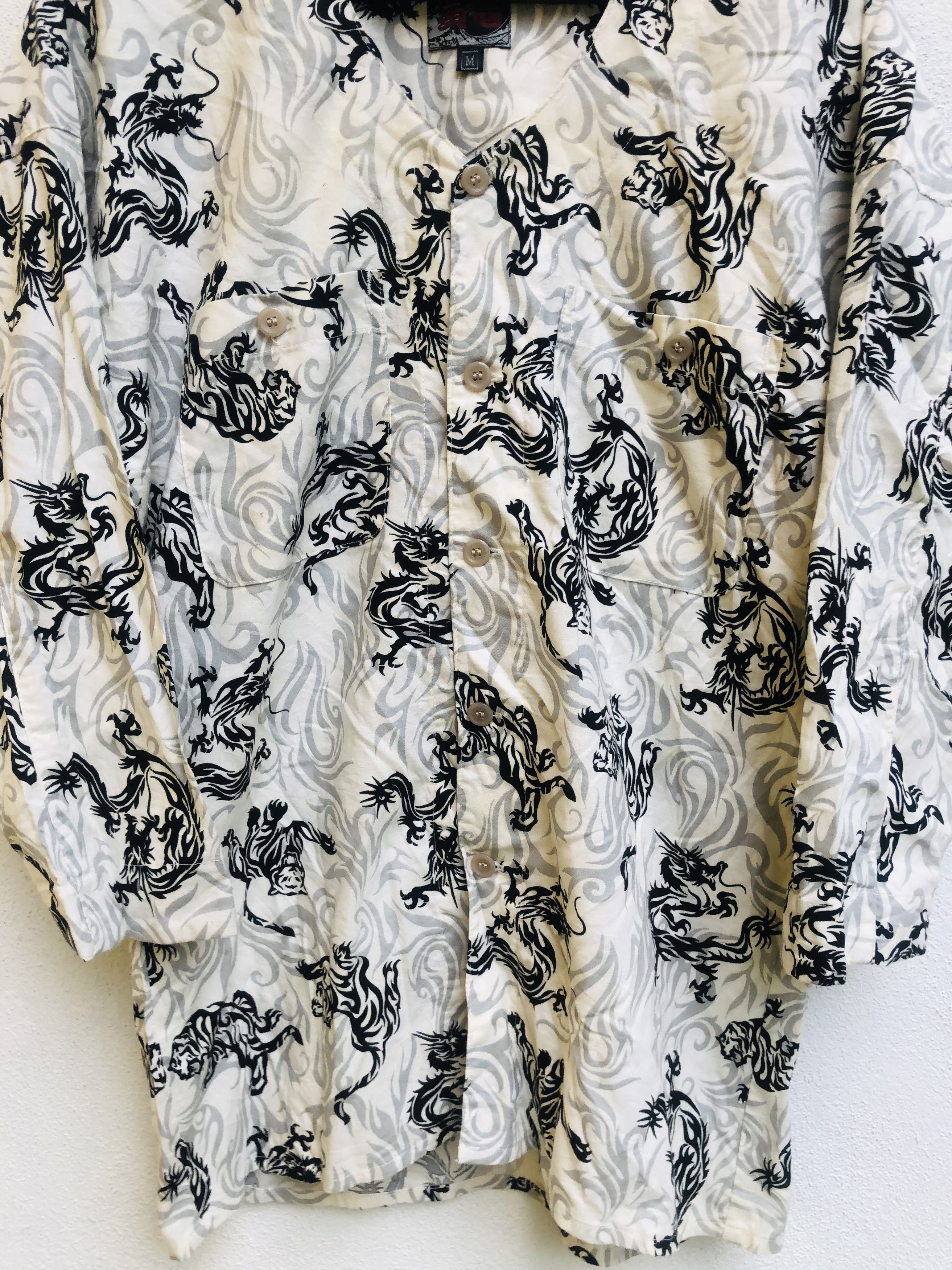 Japanese Brand Vintage Tiger Fight Dragon Designer Fashion Style Size US M / EU 48-50 / 2 - 7 Thumbnail