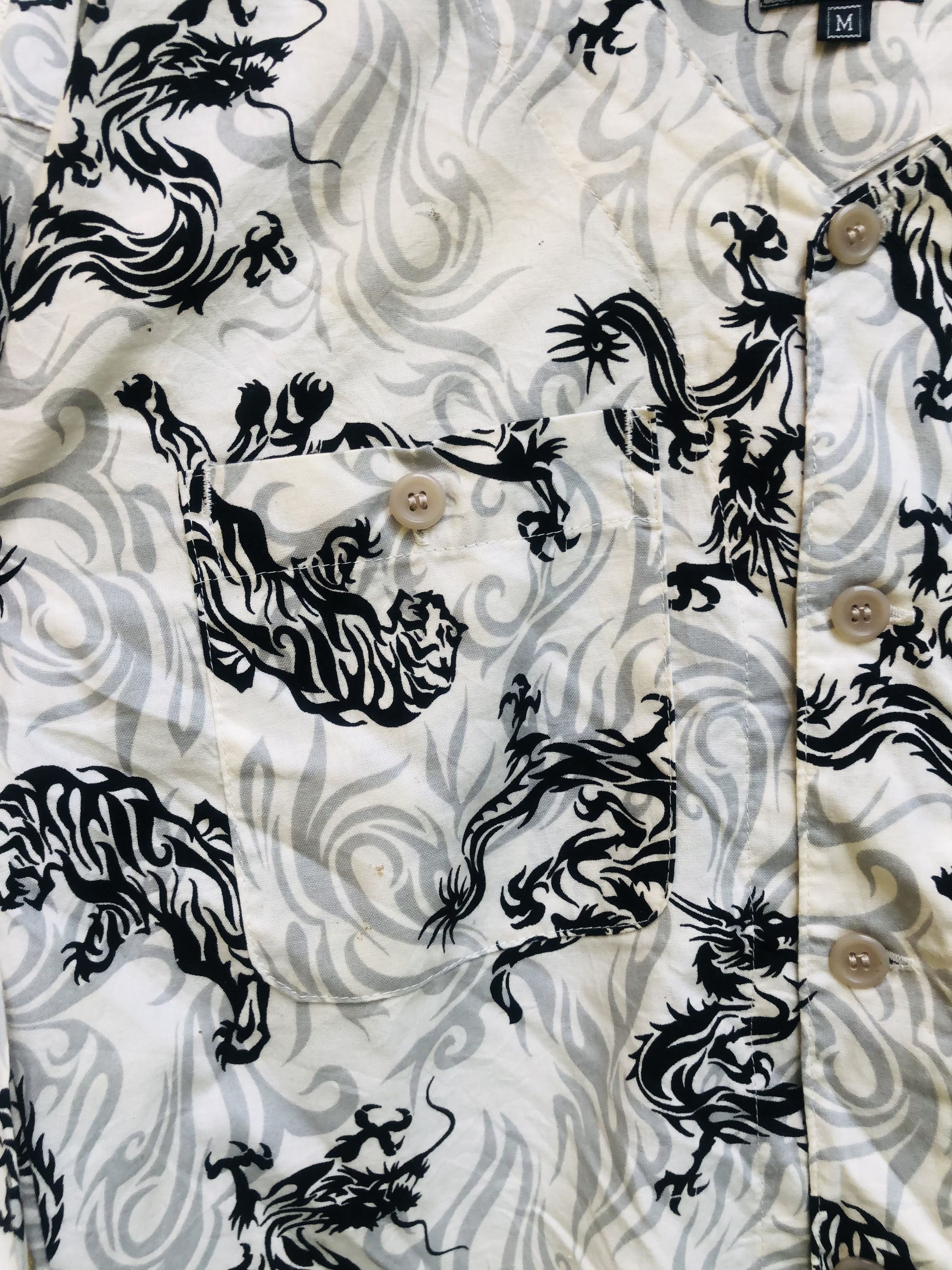 Japanese Brand Vintage Tiger Fight Dragon Designer Fashion Style Size US M / EU 48-50 / 2 - 8 Thumbnail
