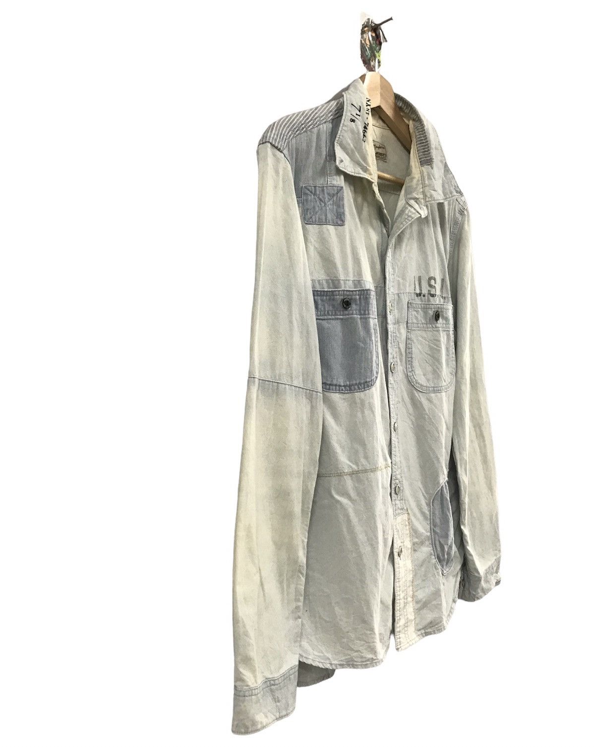 Avirex × Naval Clothing Factory Avirex Blue Jean Flannel Shirt Button Up Size US M / EU 48-50 / 2 - 4 Thumbnail