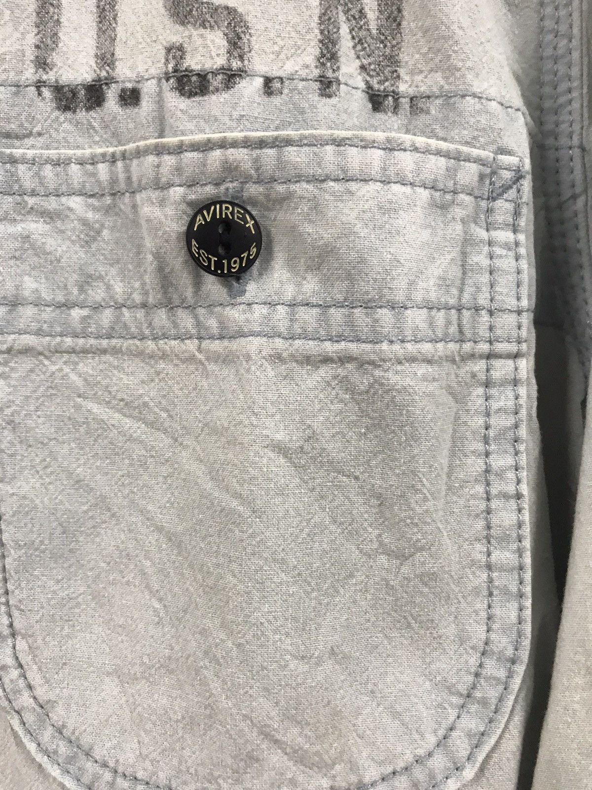 Avirex × Naval Clothing Factory Avirex Blue Jean Flannel Shirt Button Up Size US M / EU 48-50 / 2 - 9 Thumbnail