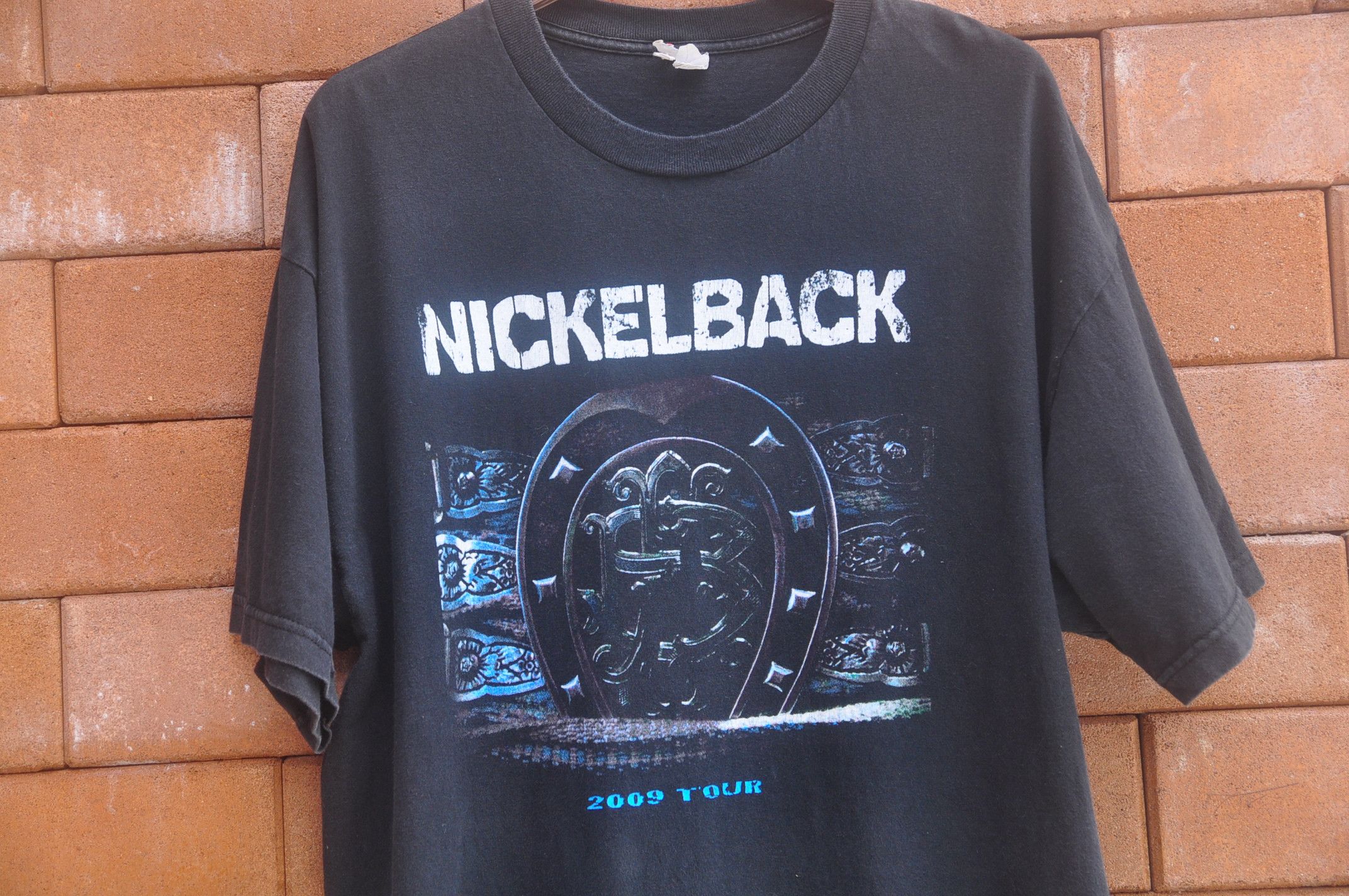 Band Tees × Designer × Vintage Nickelback Hinder Papa Roach Saving Abel 2009 Tour Shirt Size US XL / EU 56 / 4 - 2 Thumbnail