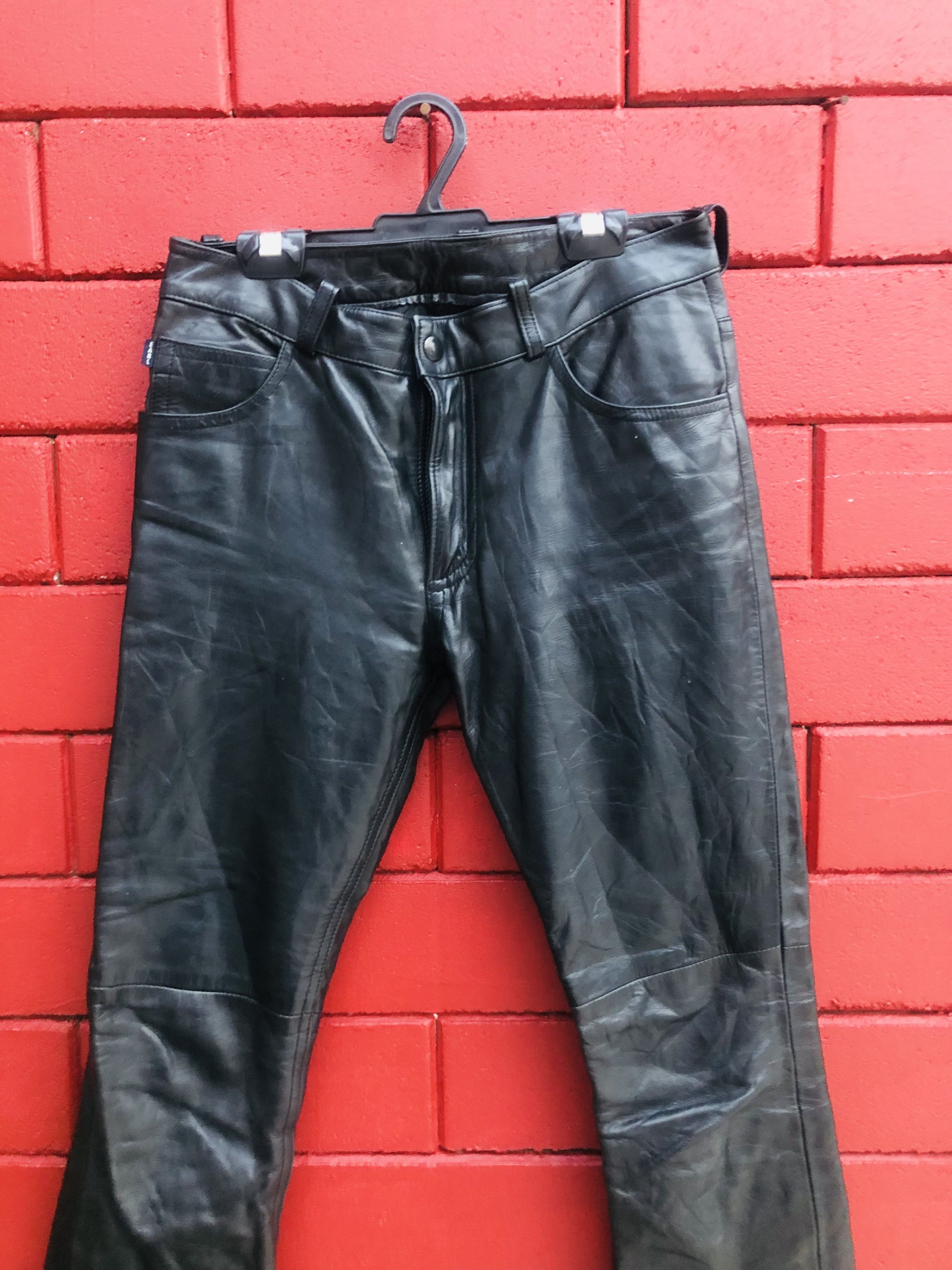 Japanese Brand × Vintage Vintage Earl Leather Pant Designed Fashion Style Size US 27 - 3 Thumbnail