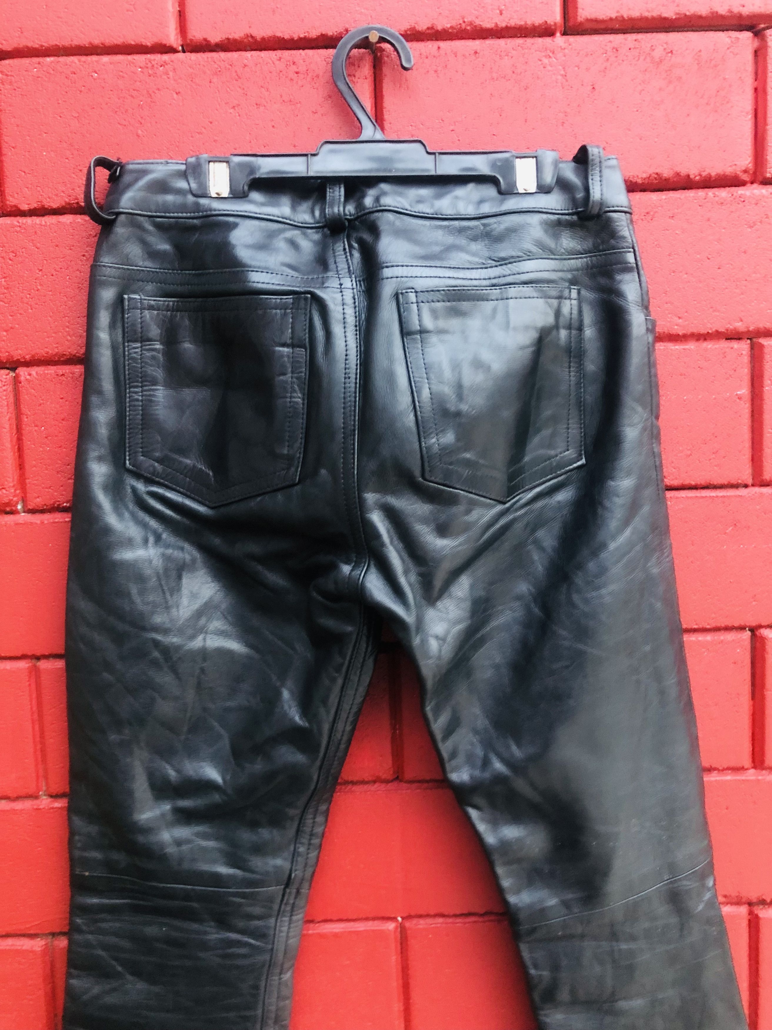 Japanese Brand × Vintage Vintage Earl Leather Pant Designed Fashion Style Size US 27 - 5 Thumbnail