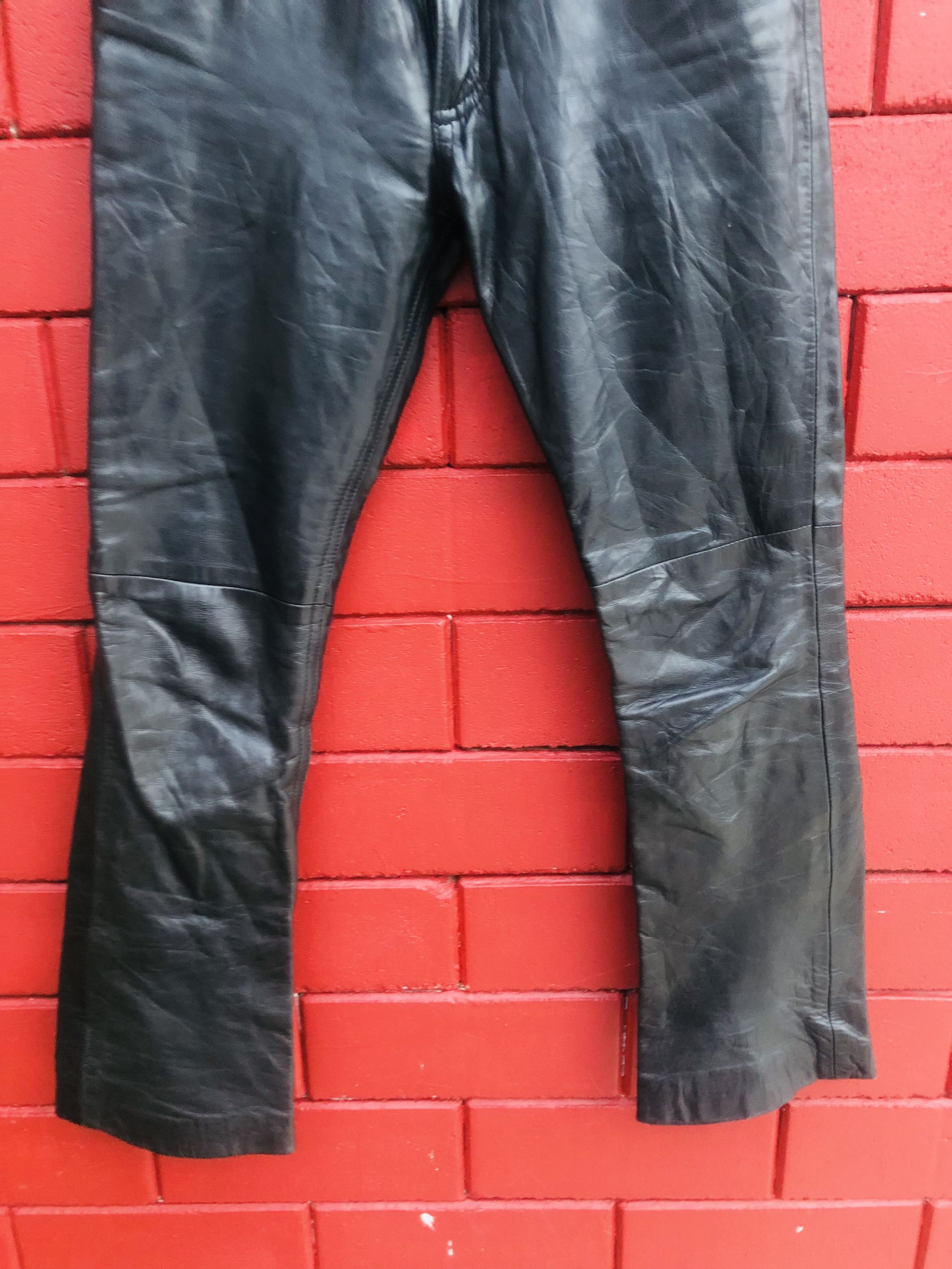 Japanese Brand × Vintage Vintage Earl Leather Pant Designed Fashion Style Size US 27 - 4 Thumbnail