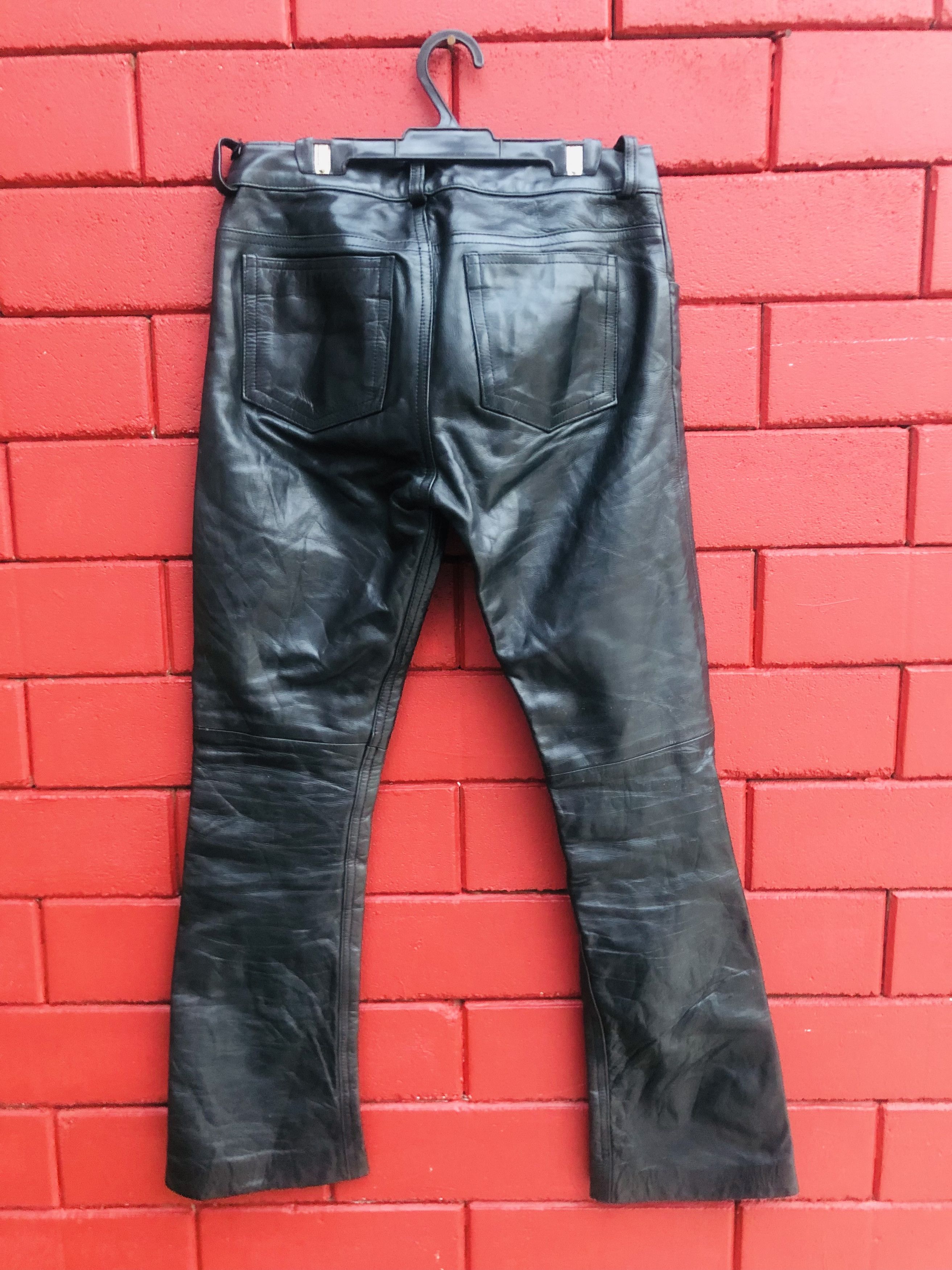 Japanese Brand × Vintage Vintage Earl Leather Pant Designed Fashion Style Size US 27 - 2 Thumbnail