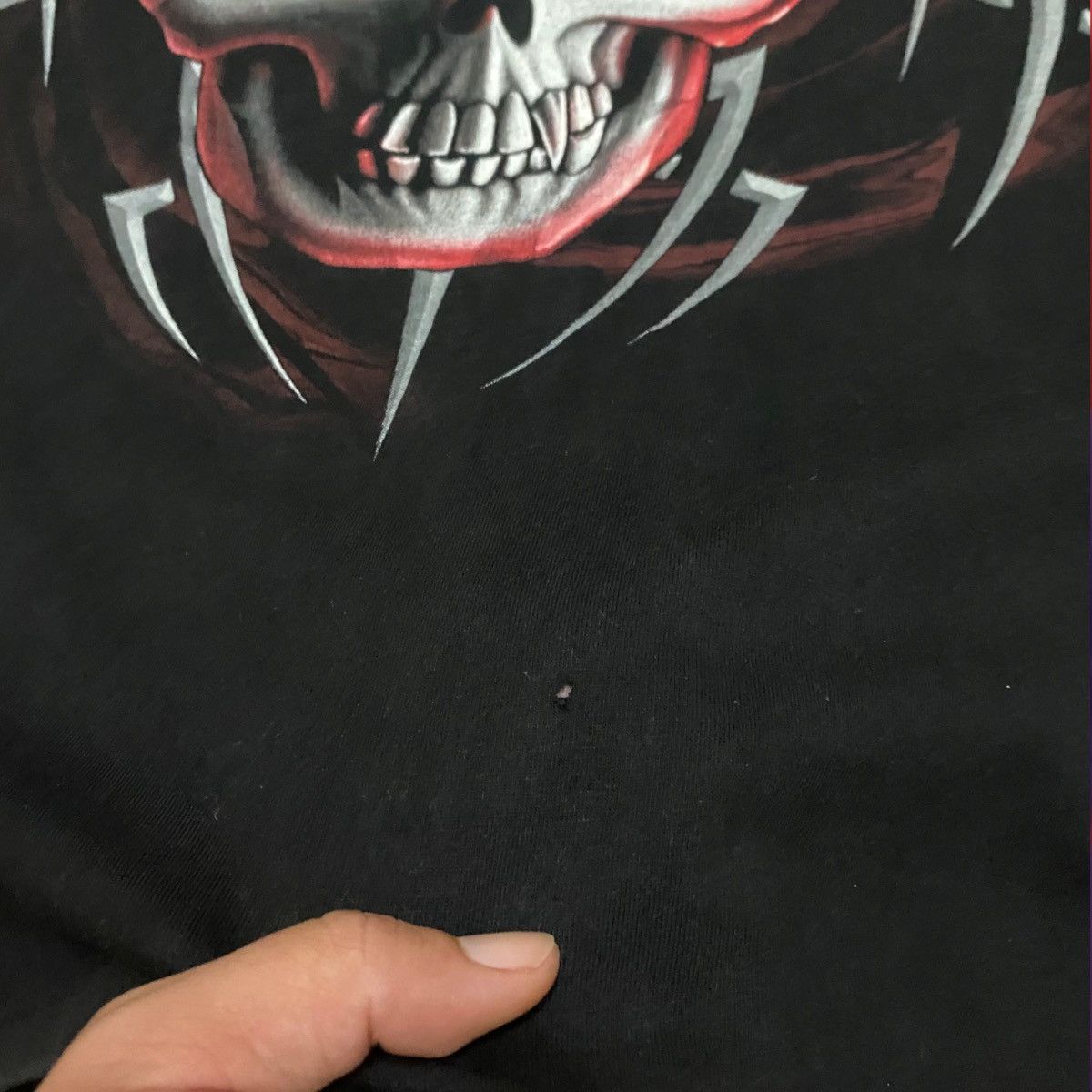 Band Tees Vintage Seben Zero One Skull Over Printed Long Sleeve Tees Size US XL / EU 56 / 4 - 10 Thumbnail