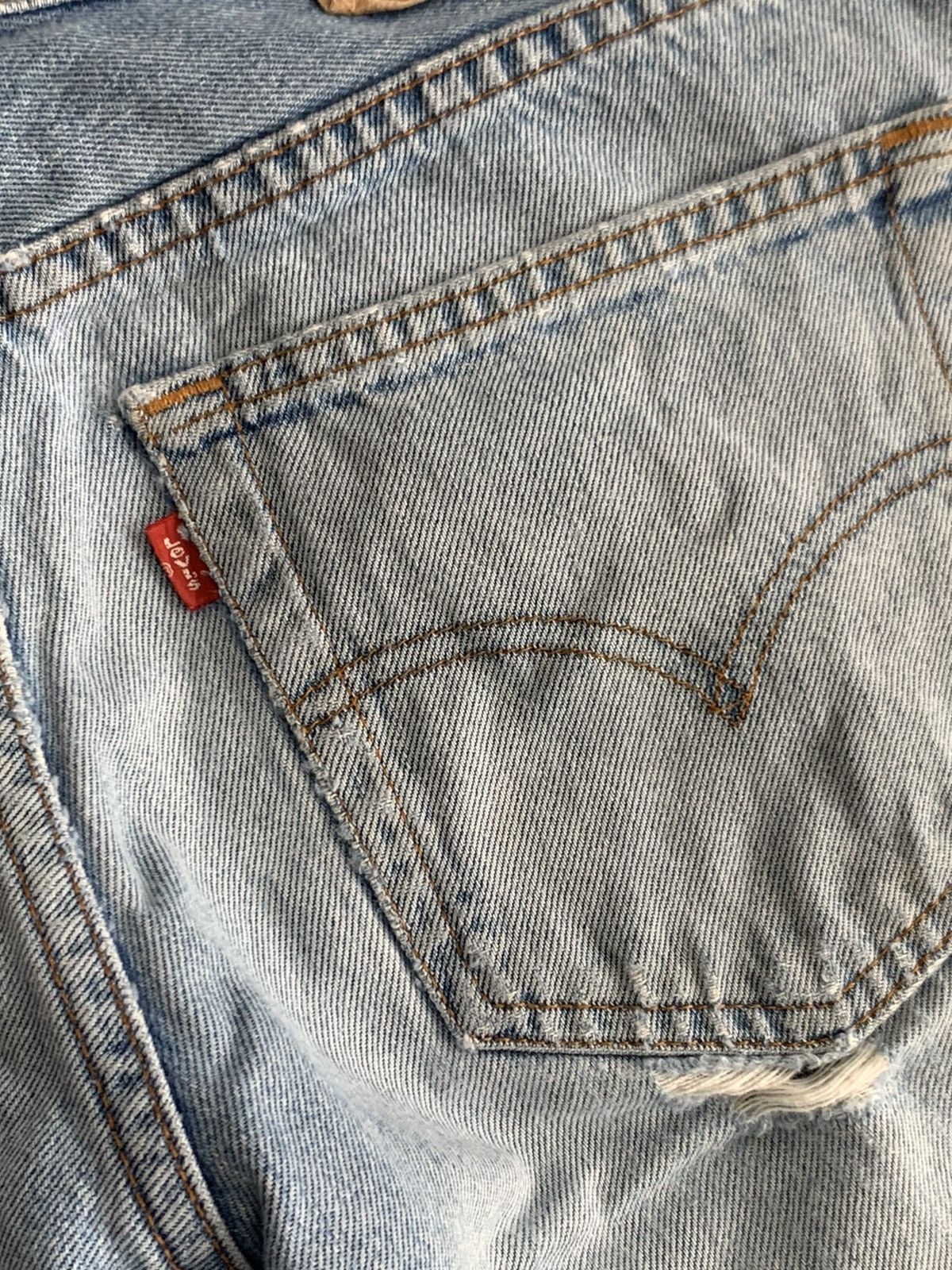 Levi's Vintage Levis 504 Distressed Denim Jeans Size US 34 / EU 50 - 5 Thumbnail