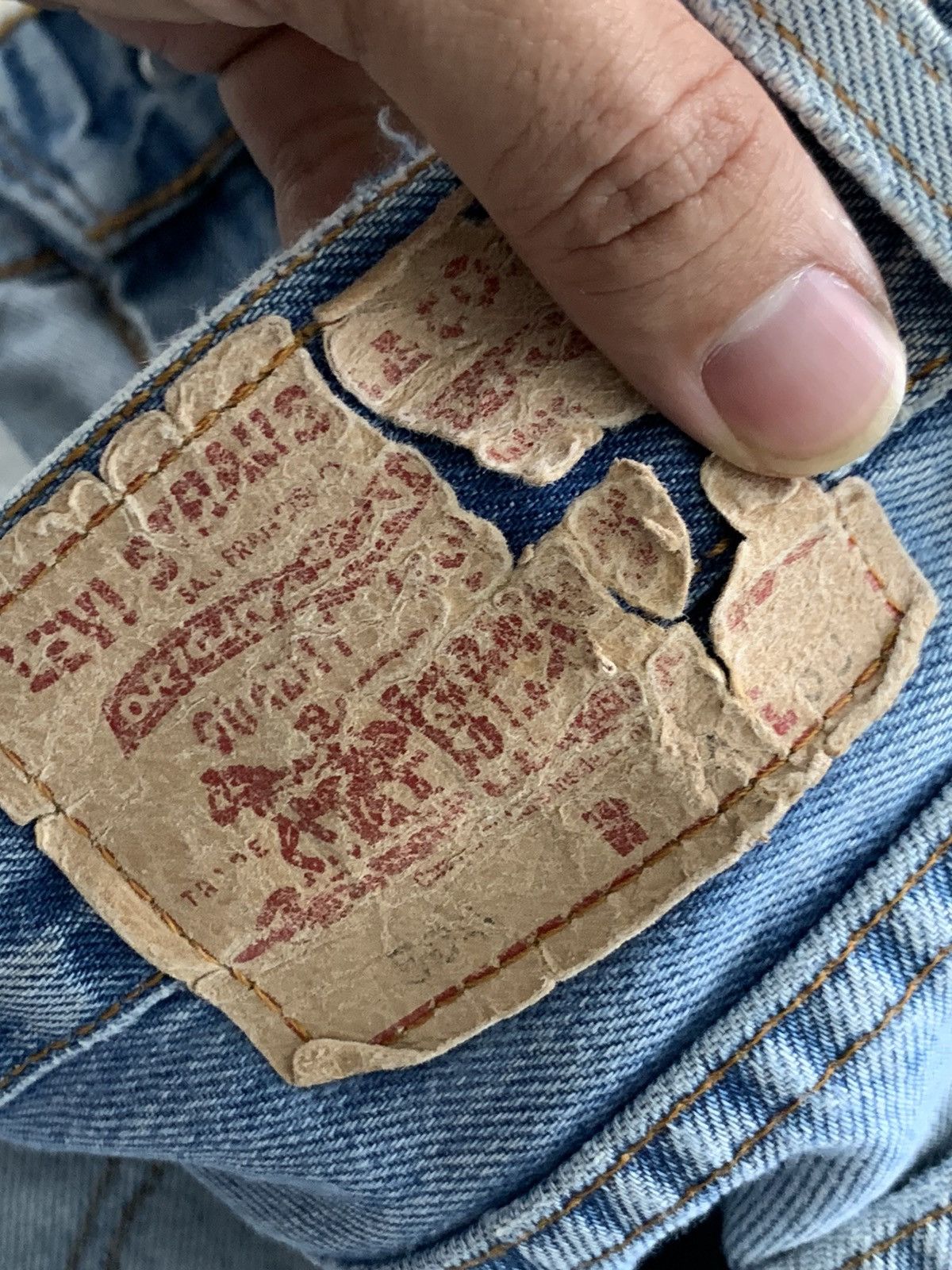 Levi's Vintage Levis 504 Distressed Denim Jeans Size US 34 / EU 50 - 6 Thumbnail