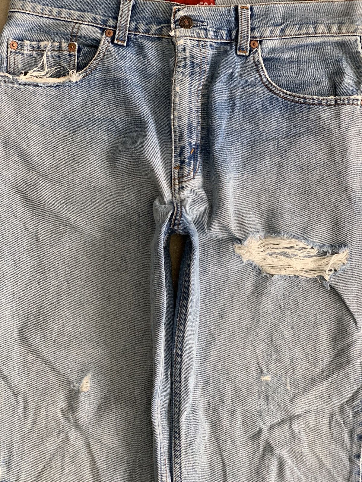 Levi's Vintage Levis 504 Distressed Denim Jeans Size US 34 / EU 50 - 3 Thumbnail