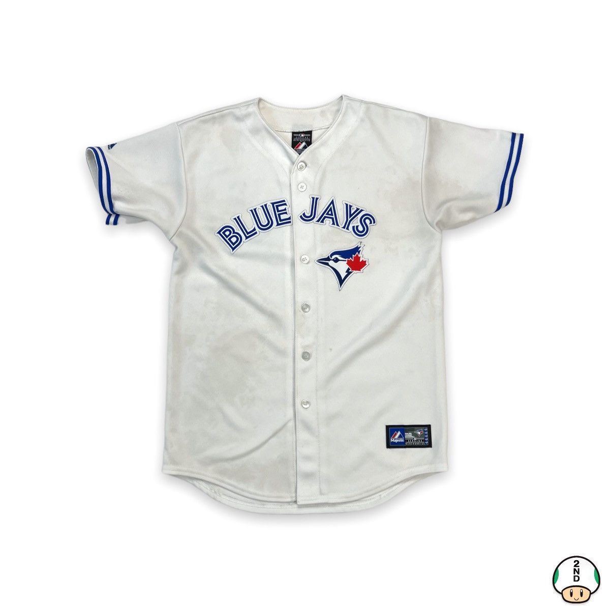MAJESTIC  VERNON WELLS Toronto Blue Jays 1999 Throwback Home