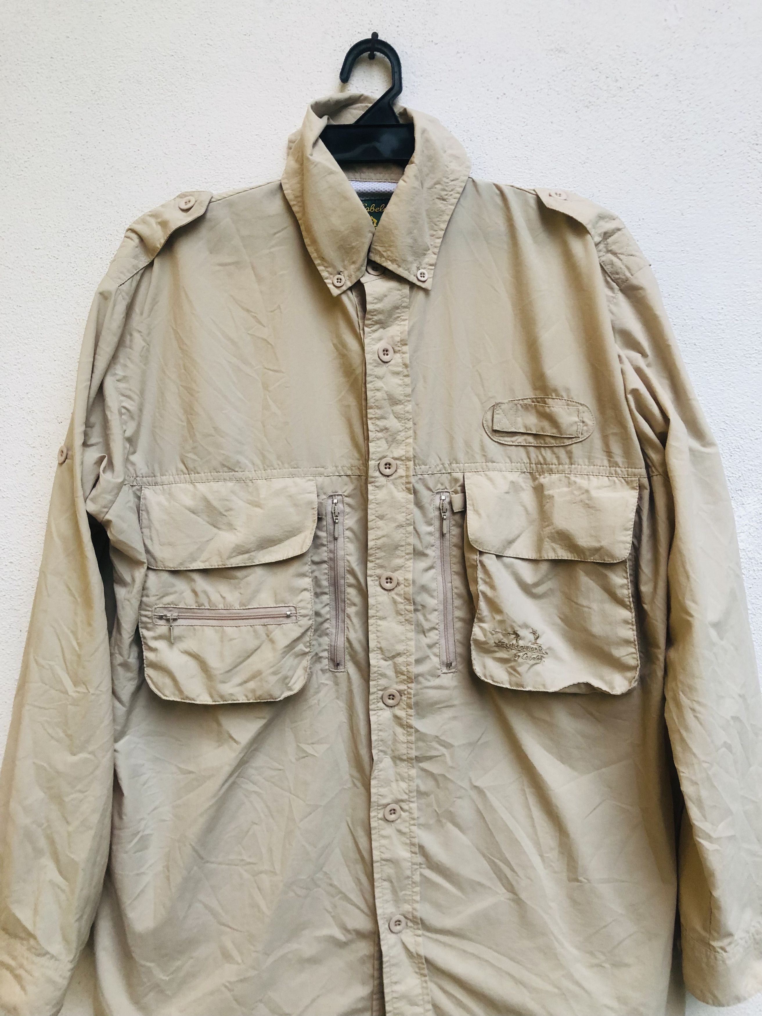 Cabelas × Japanese Brand × Vintage Cabelas Fishing Big Pocket Designer Fashion Style Size US L / EU 52-54 / 3 - 2 Thumbnail