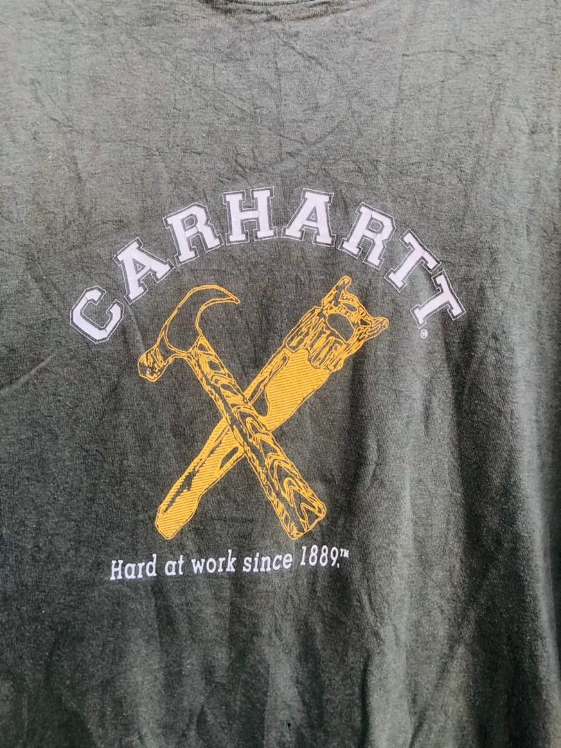 Carhartt × Japanese Brand × Vintage Vintage Carhatt Long Sleeve Streetwear Fashion Style Size US XL / EU 56 / 4 - 4 Thumbnail