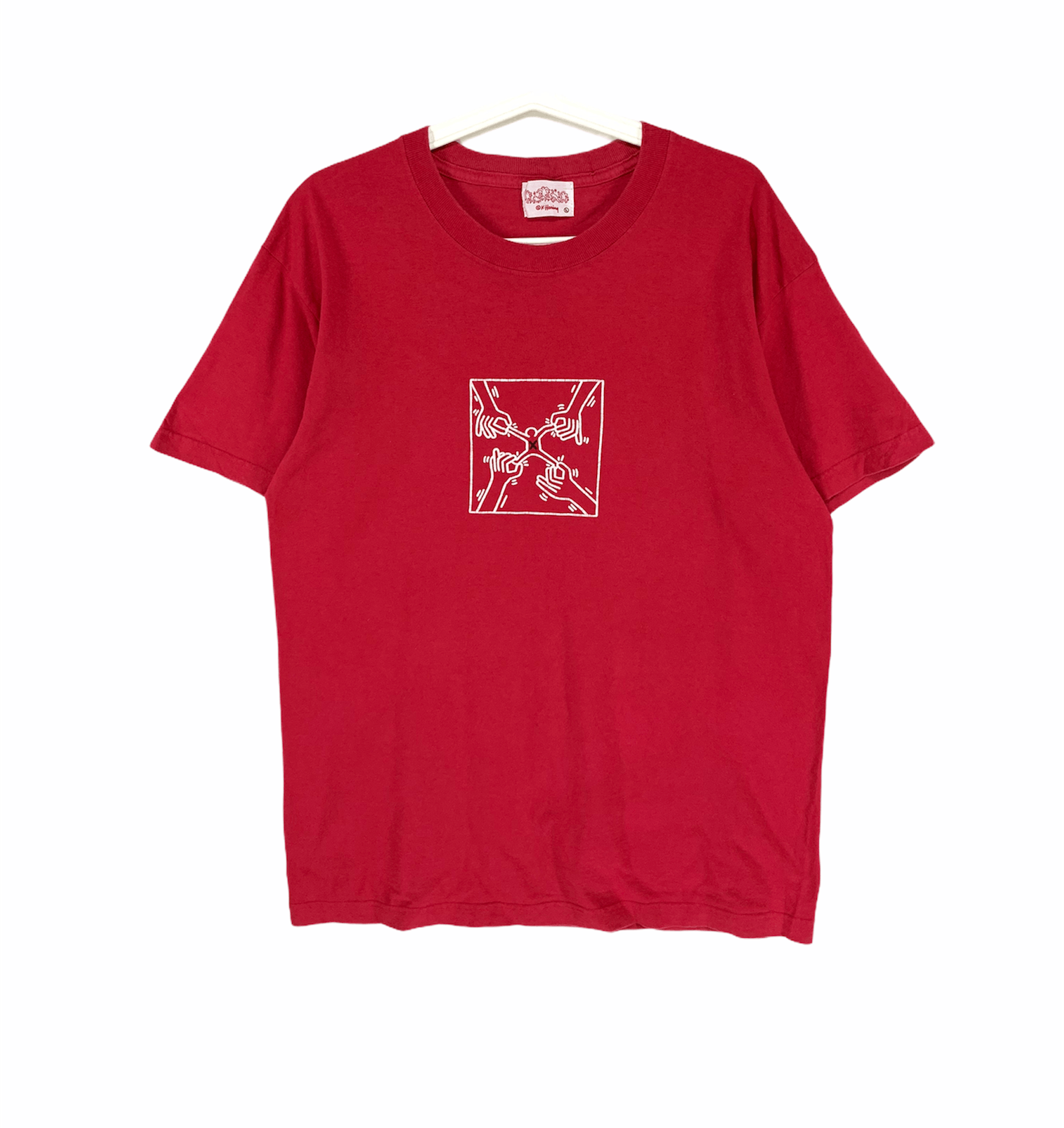 Keith Haring box logo artwork vintage shirt