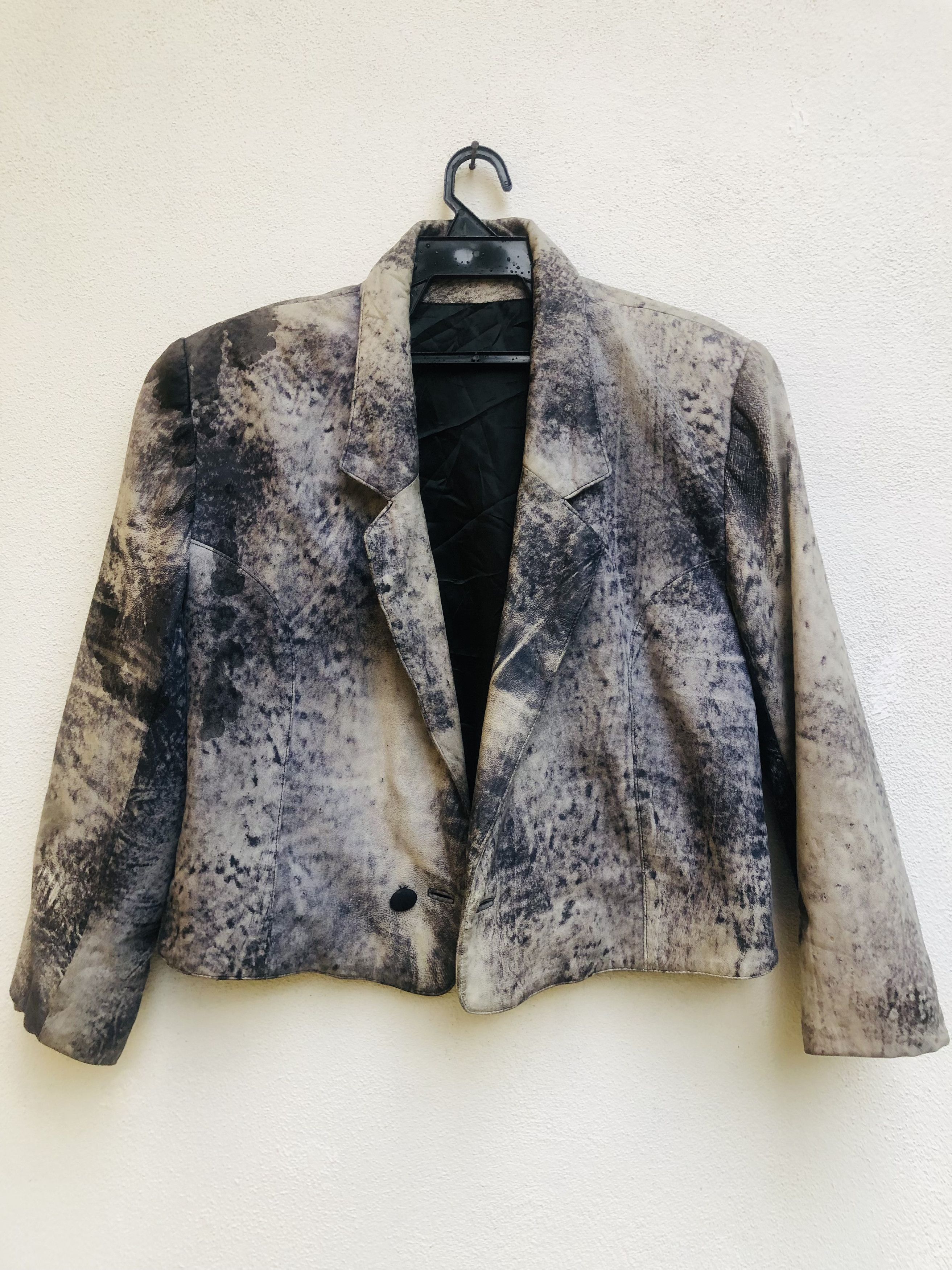 Japanese Brand × Vintage Vintage Political Leather Jacket Designed Fashion Style Size US M / EU 48-50 / 2 - 1 Thumbnail