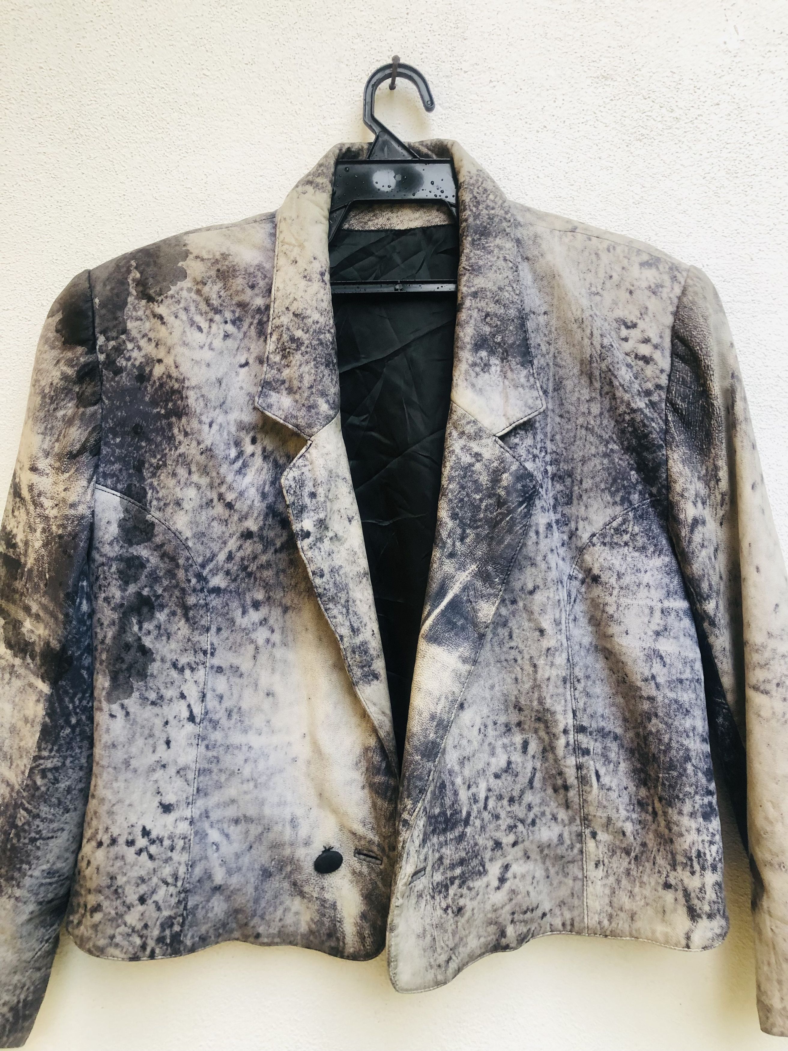 Japanese Brand × Vintage Vintage Political Leather Jacket Designed Fashion Style Size US M / EU 48-50 / 2 - 3 Thumbnail