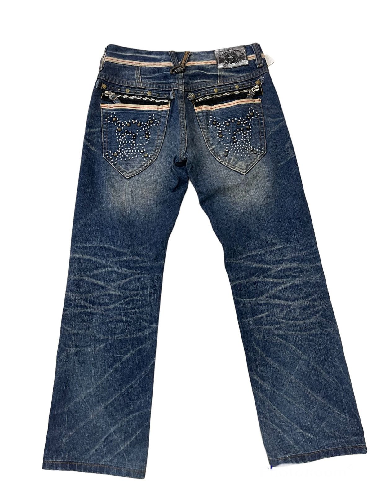 Japanese Brand ❌SUMMER SALE❌ Vtg RED PEPPER DENIM FLARE JEANS STREETWEAR Size US 32 / EU 48 - 1 Thumbnail