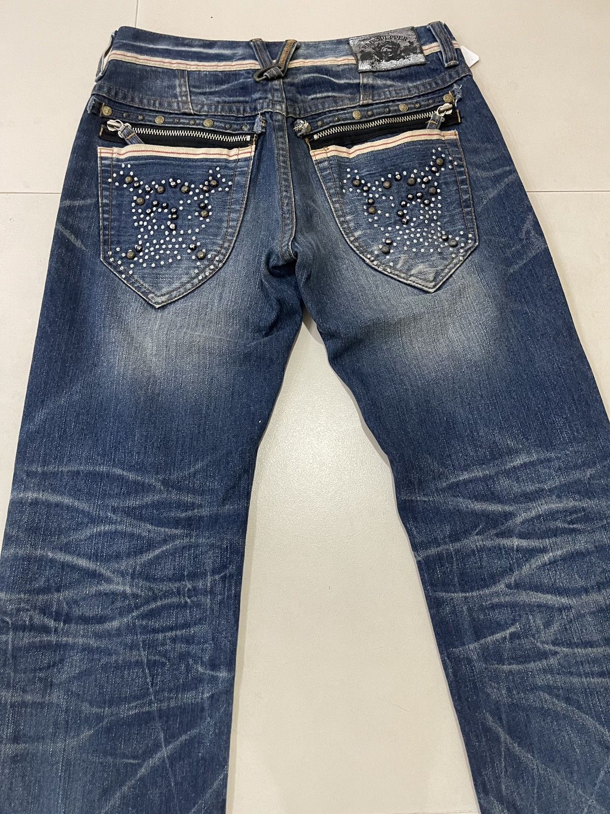 Japanese Brand ❌SUMMER SALE❌ Vtg RED PEPPER DENIM FLARE JEANS STREETWEAR Size US 32 / EU 48 - 3 Thumbnail