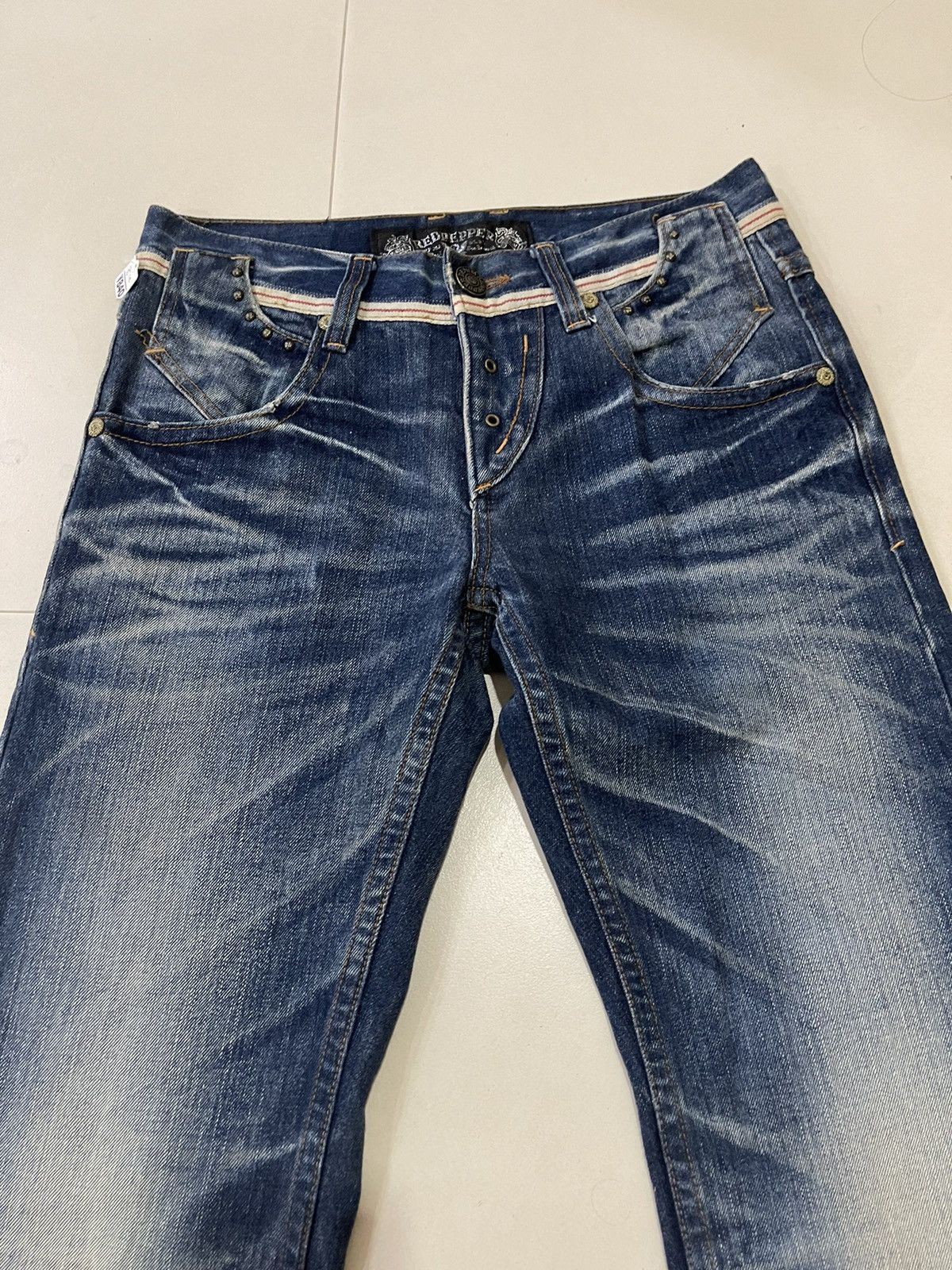 Japanese Brand ❌SUMMER SALE❌ Vtg RED PEPPER DENIM FLARE JEANS STREETWEAR Size US 32 / EU 48 - 6 Thumbnail