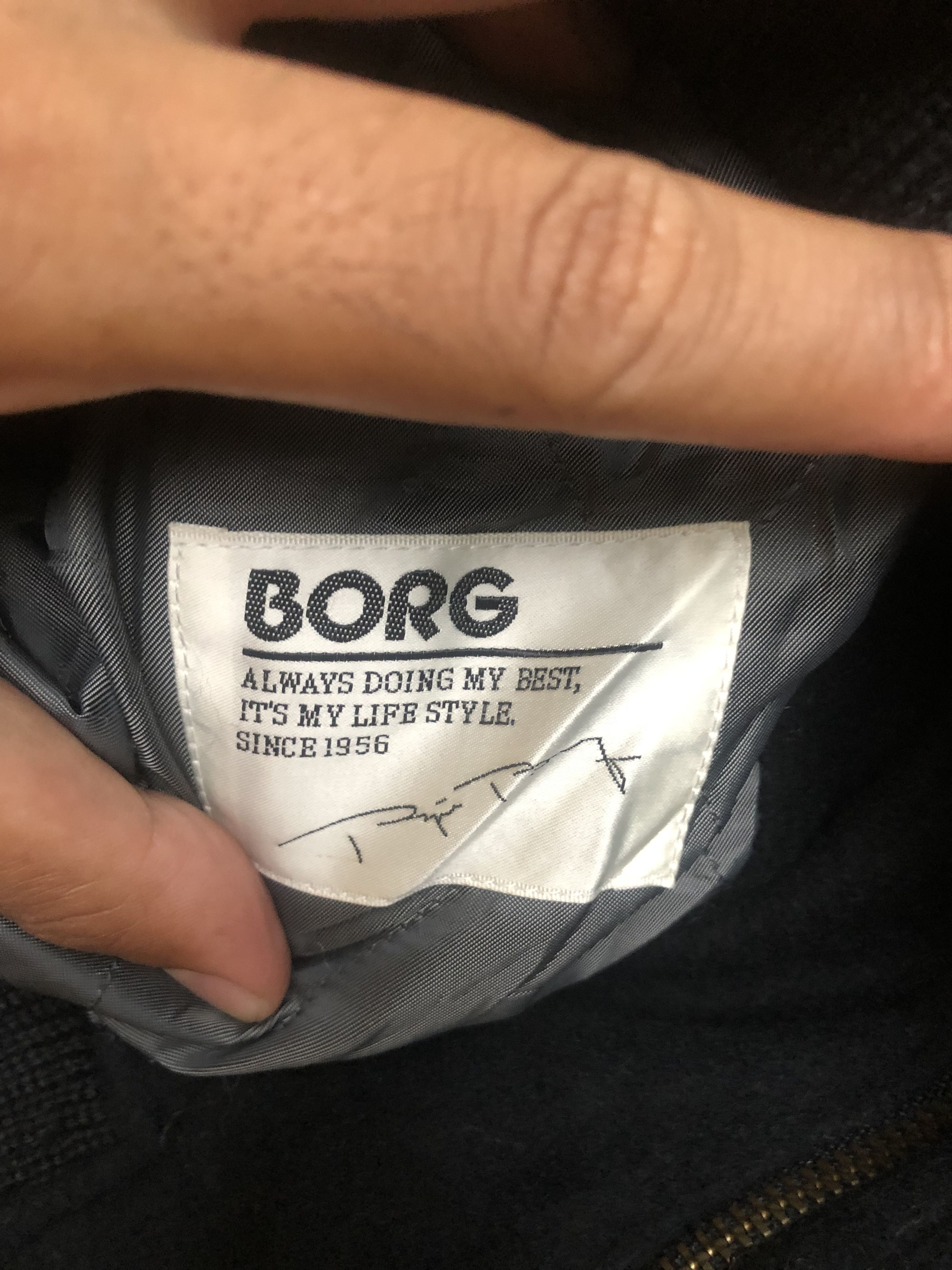 Japanese Brand × Vintage Vintage Bjorn Borg Semi Leather Jacket Fashion Style Size US L / EU 52-54 / 3 - 7 Thumbnail