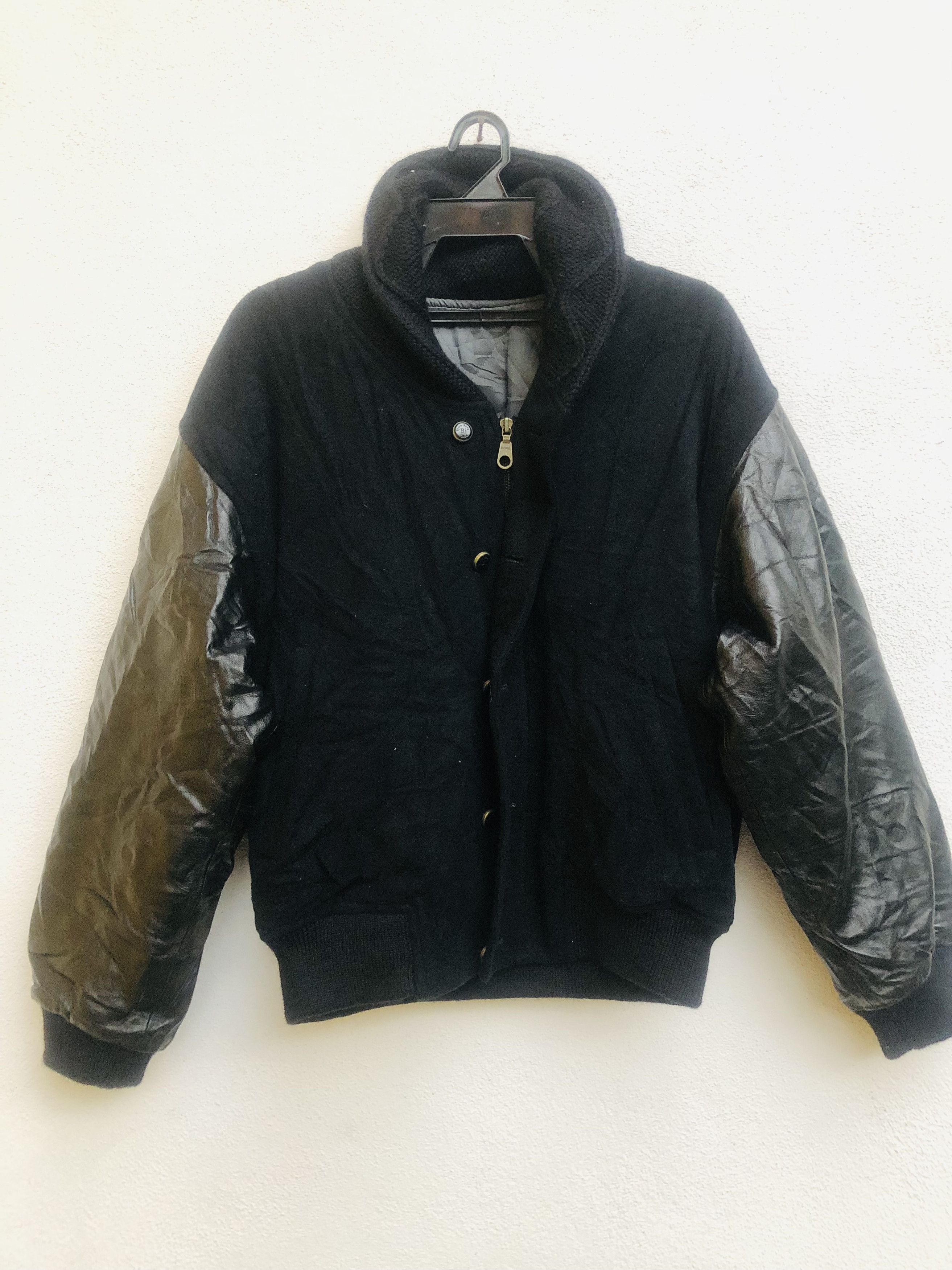 Japanese Brand × Vintage Vintage Bjorn Borg Semi Leather Jacket Fashion Style Size US L / EU 52-54 / 3 - 1 Thumbnail