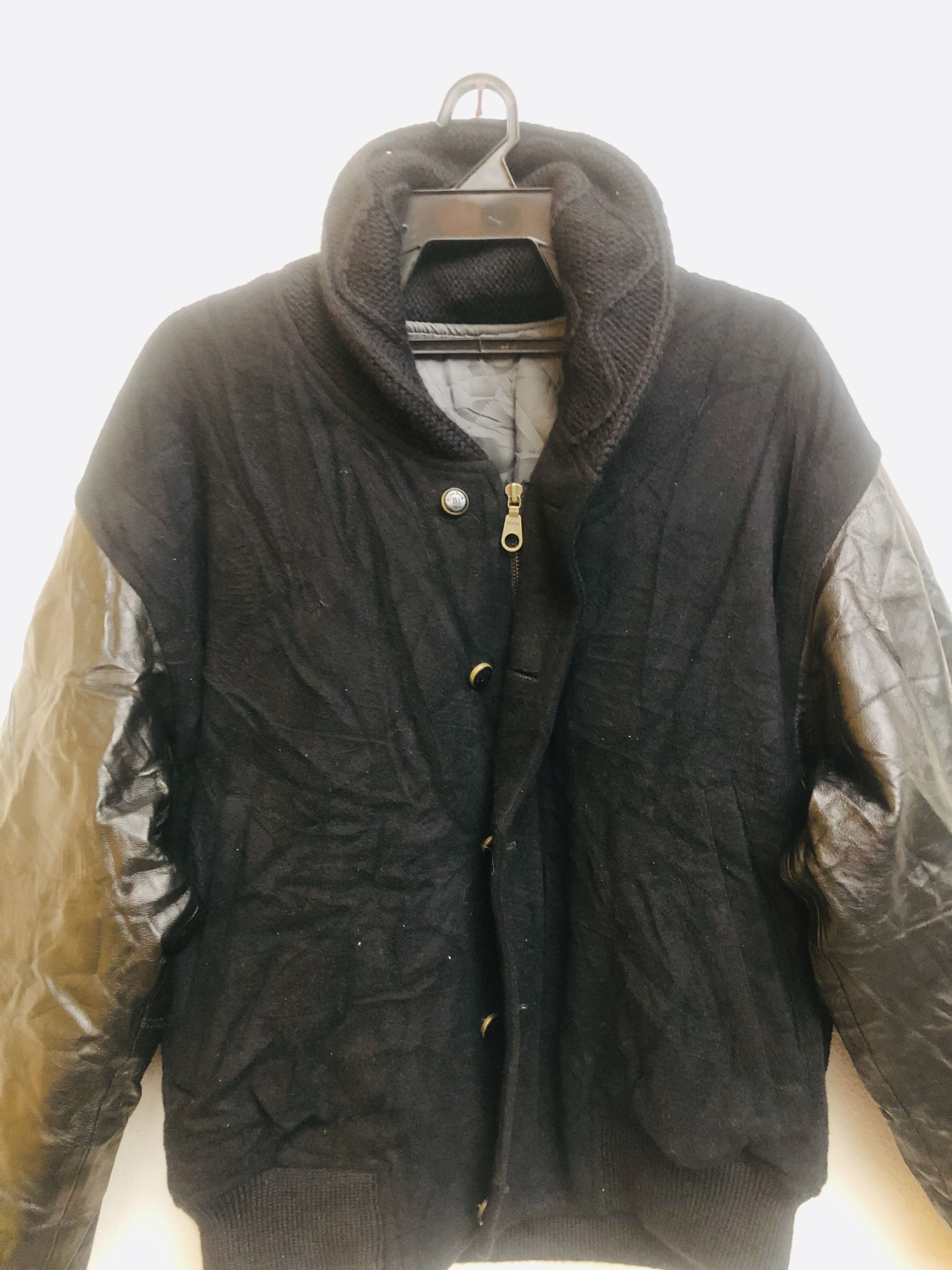 Japanese Brand × Vintage Vintage Bjorn Borg Semi Leather Jacket Fashion Style Size US L / EU 52-54 / 3 - 2 Thumbnail