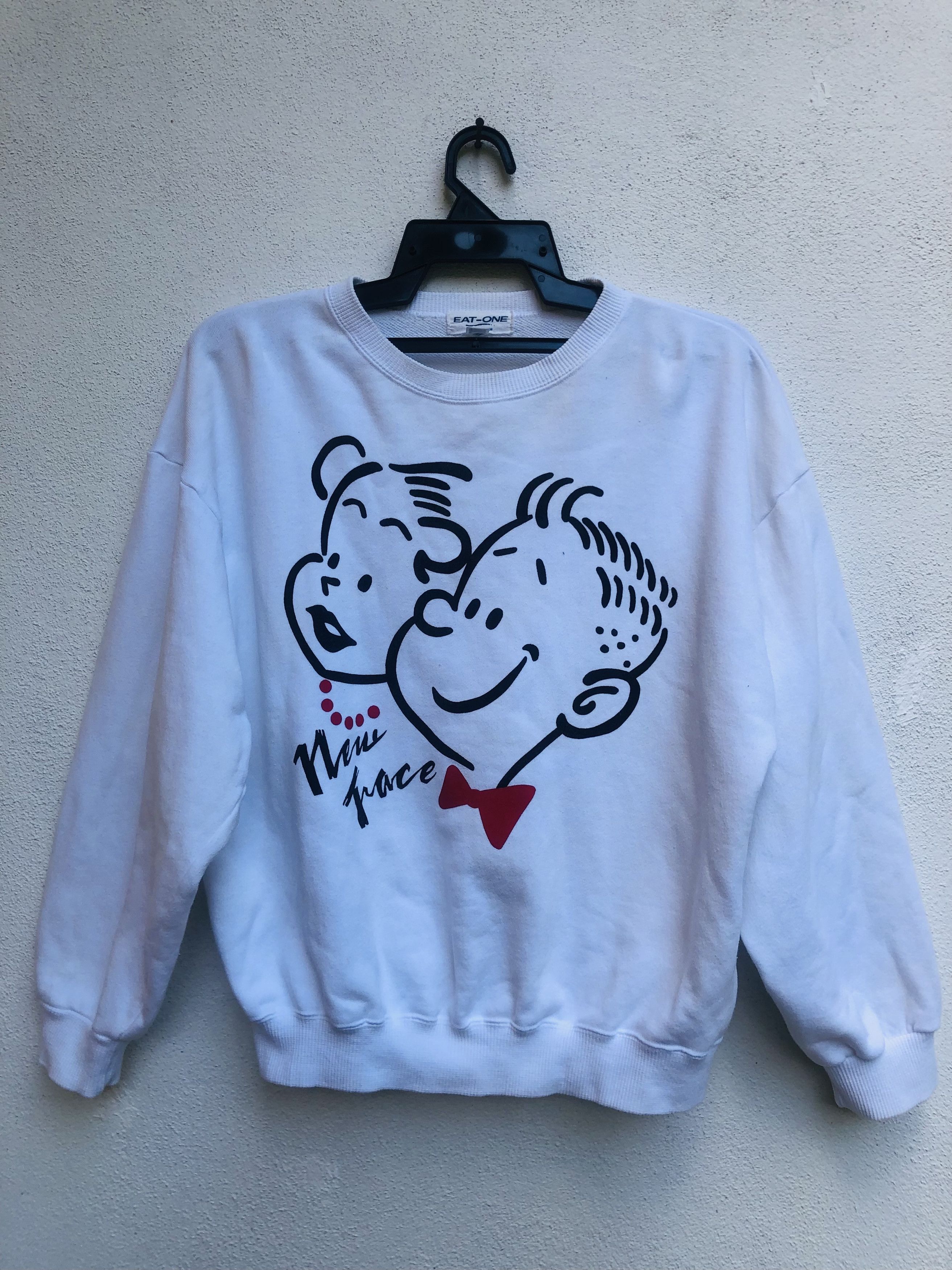 Japanese Brand × Vintage Vintage Eat One Streetwear Fashion Style Sweatshirt Size US M / EU 48-50 / 2 - 1 Thumbnail