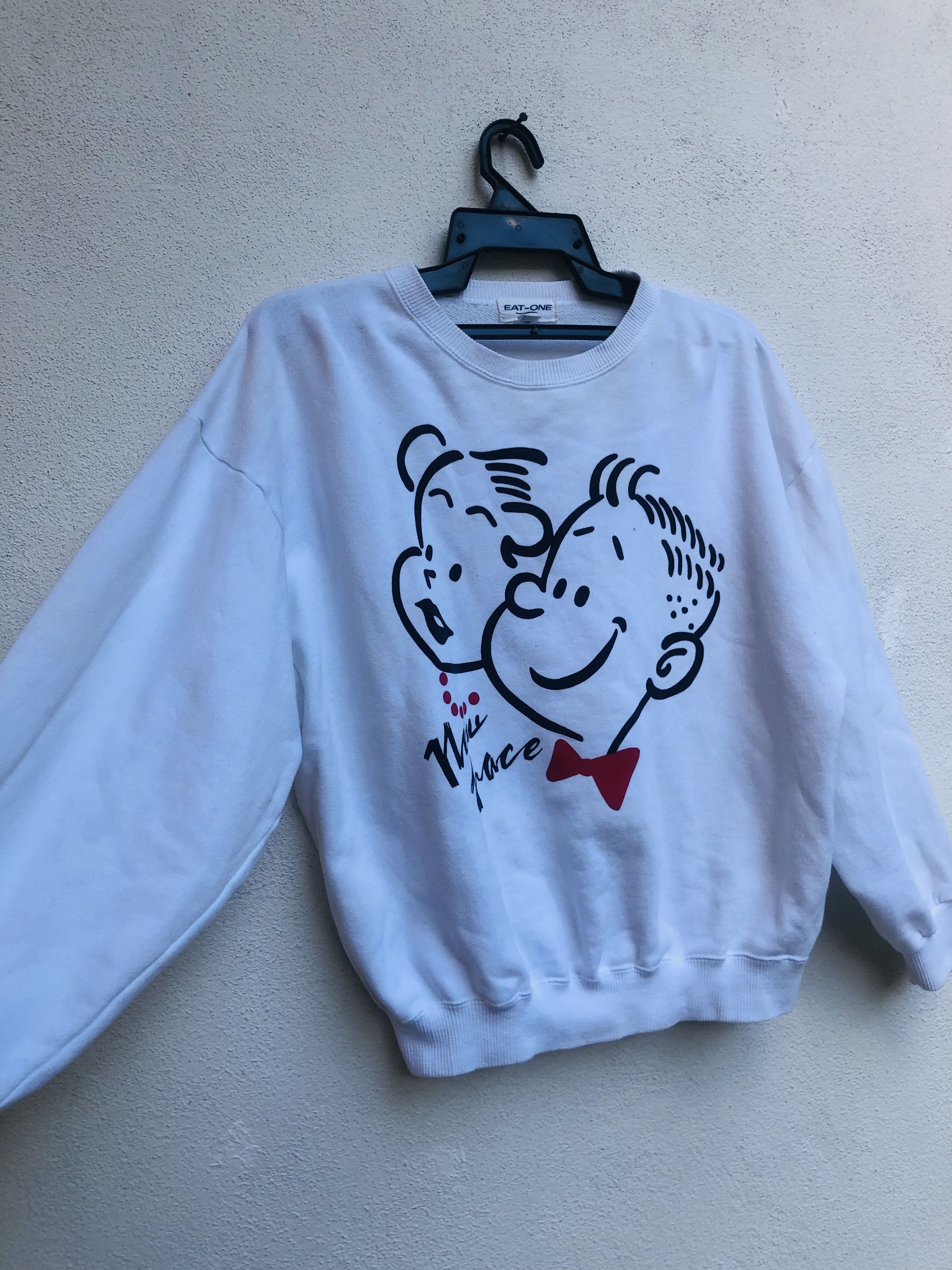 Japanese Brand × Vintage Vintage Eat One Streetwear Fashion Style Sweatshirt Size US M / EU 48-50 / 2 - 4 Thumbnail