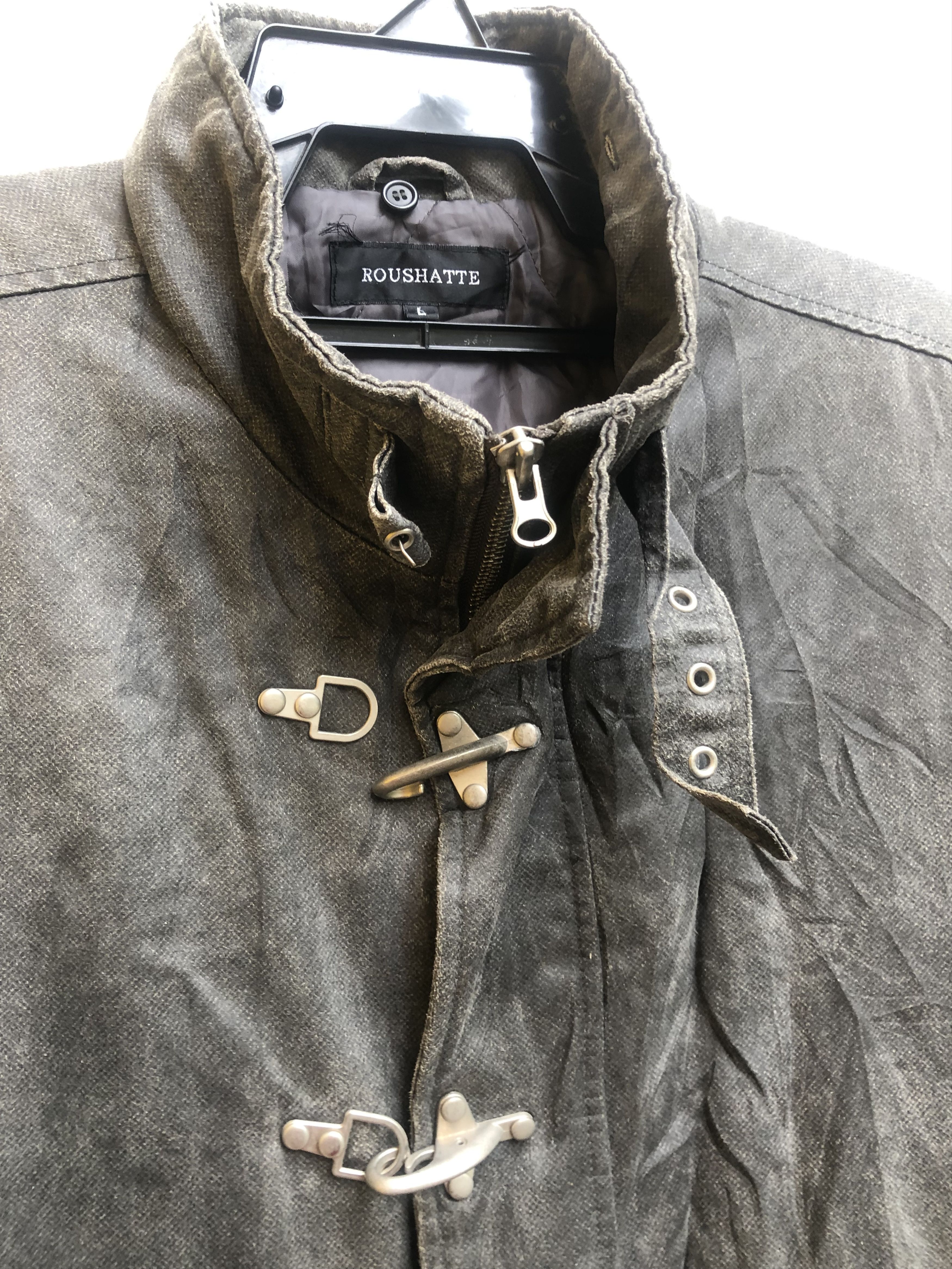 Japanese Brand Vintage Roushatte Hook Steel Metal Zipper Designer Style Size US L / EU 52-54 / 3 - 4 Thumbnail