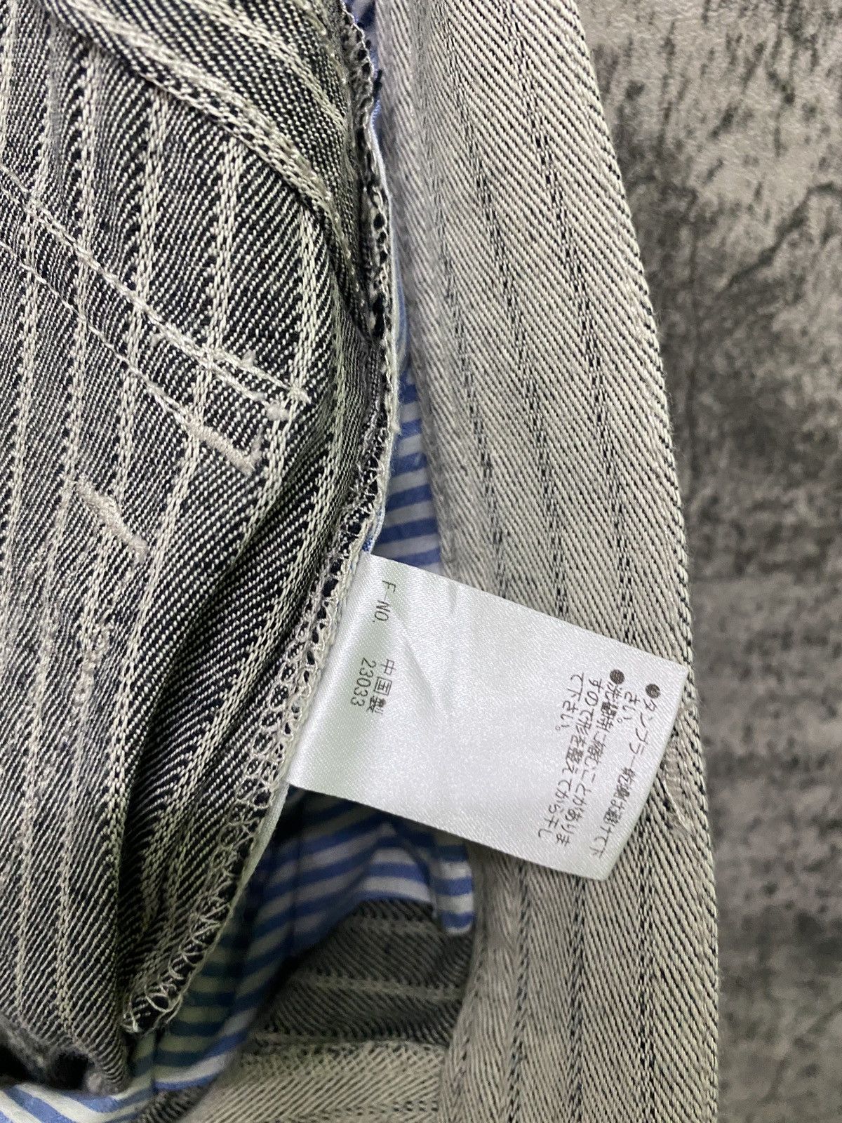 Japanese Brand × Matsuda × Vintage Vintage MONSIEUR NICOLE Hickory Pinstriped Pant Size US 32 / EU 48 - 15 Thumbnail