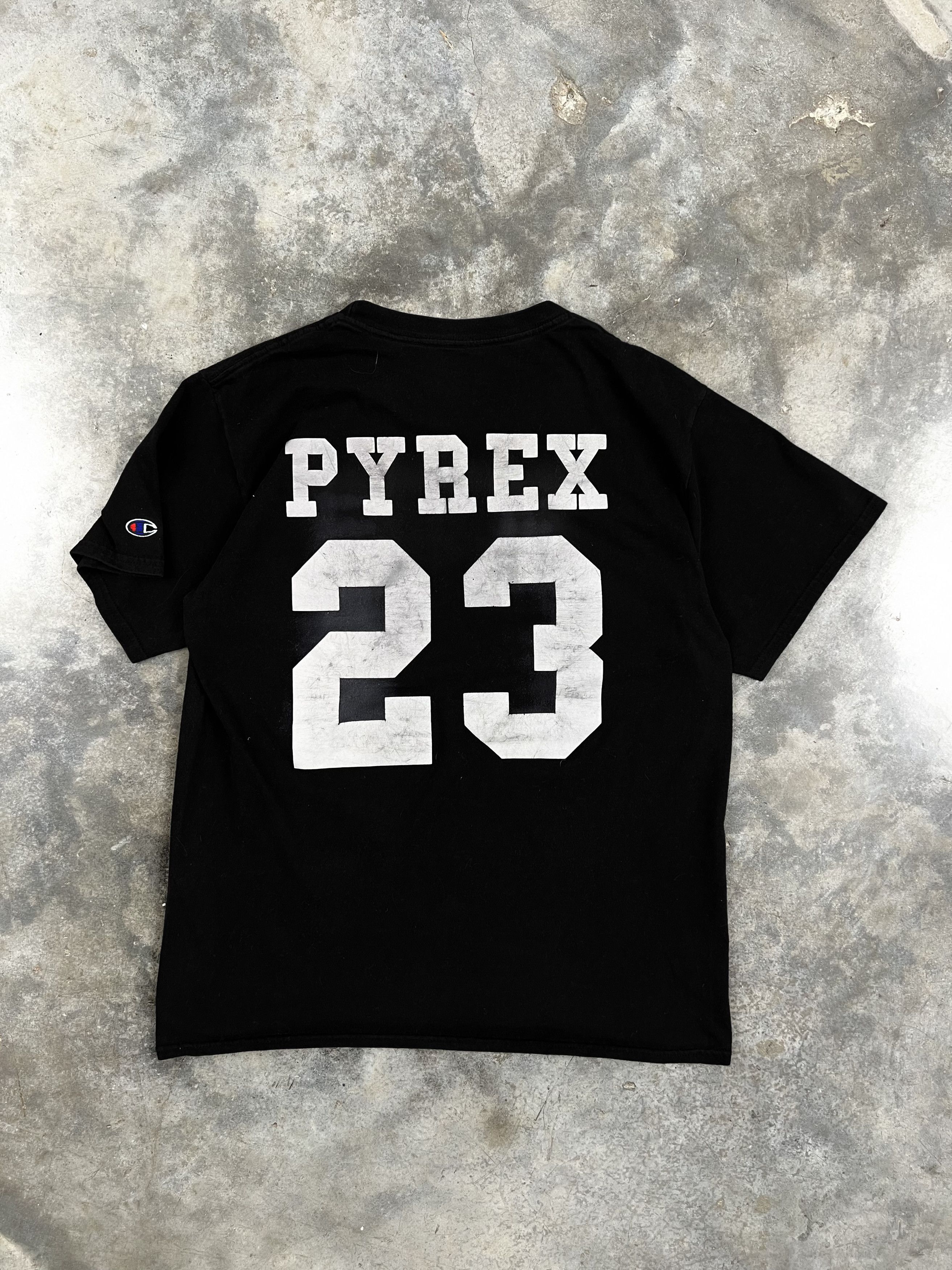 Pre-owned Champion X Pyrex Vision By Virgil Abloh 3m Reflective Logo Tee  Black