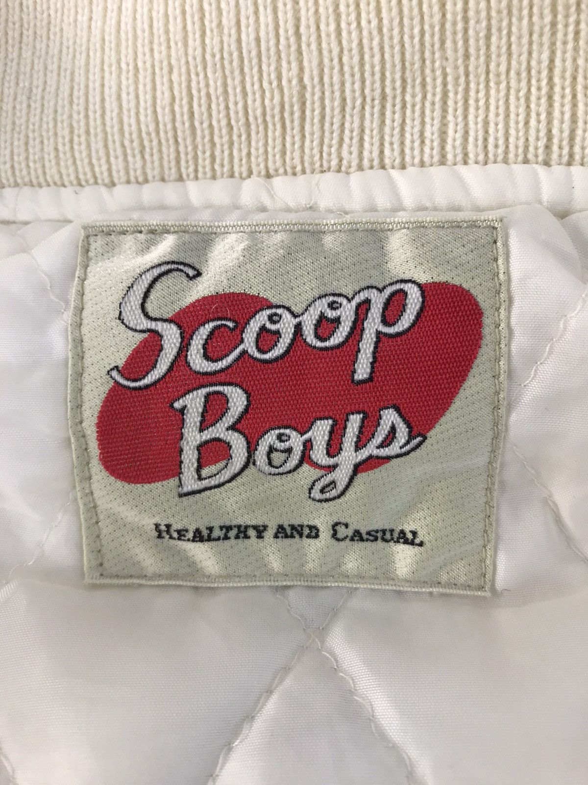 Japanese Brand × Vintage Vtg Varsity Jacket Wool Scoop Boys Big Logo Beck Style Size US XL / EU 56 / 4 - 9 Thumbnail