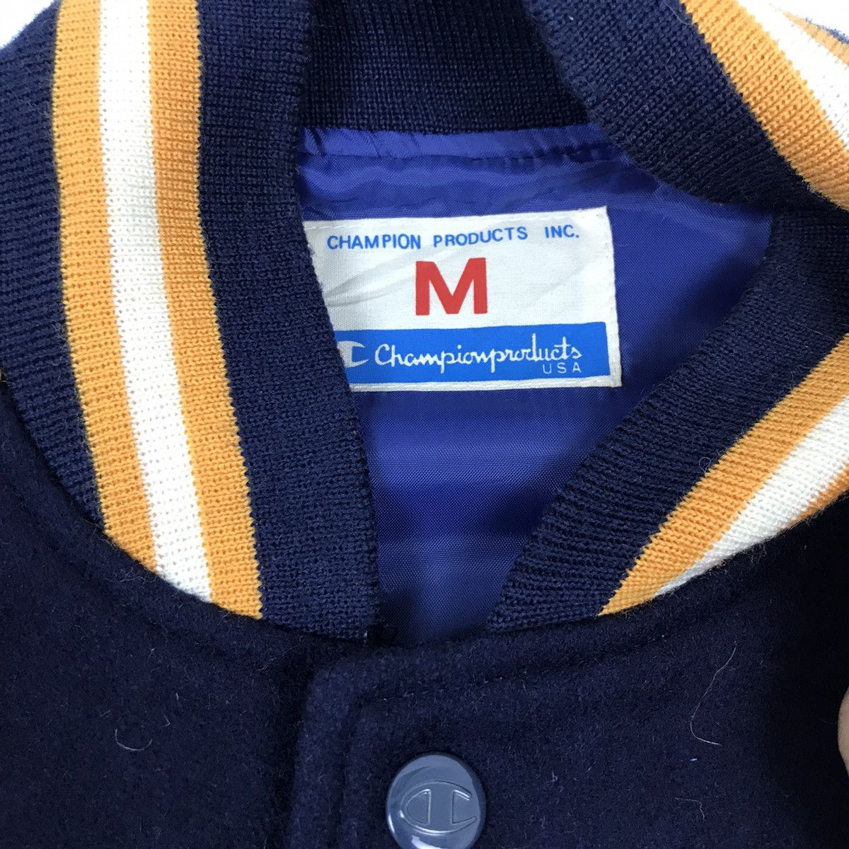 Champion × Vintage Vintage CHAMPION PRODUCTS USA wool varsity jacket Size US M / EU 48-50 / 2 - 3 Thumbnail