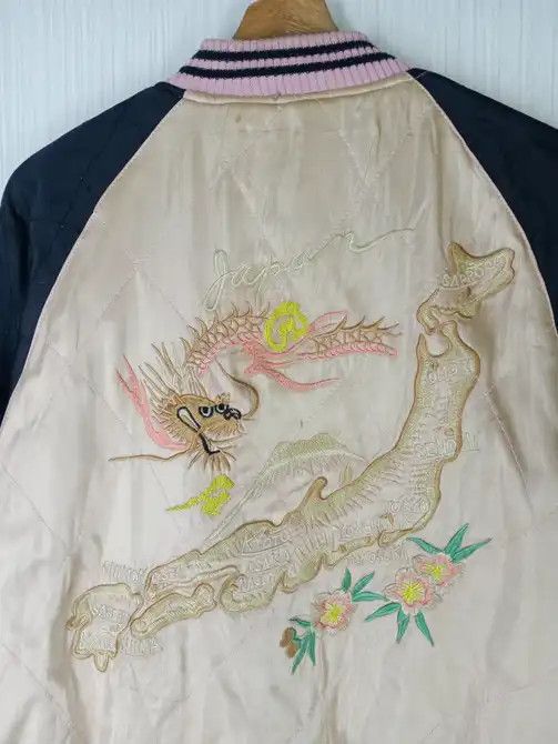 Japanese Brand Rare Vintage Japanese Sukajan Reversible Satin Jacket Size US M / EU 48-50 / 2 - 4 Thumbnail