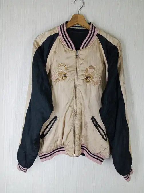 Japanese Brand Rare Vintage Japanese Sukajan Reversible Satin Jacket Size US M / EU 48-50 / 2 - 5 Thumbnail