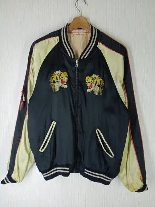 Japanese Brand Rare Vintage Japanese Sukajan Reversible Satin Jacket Size US M / EU 48-50 / 2 - 2 Thumbnail