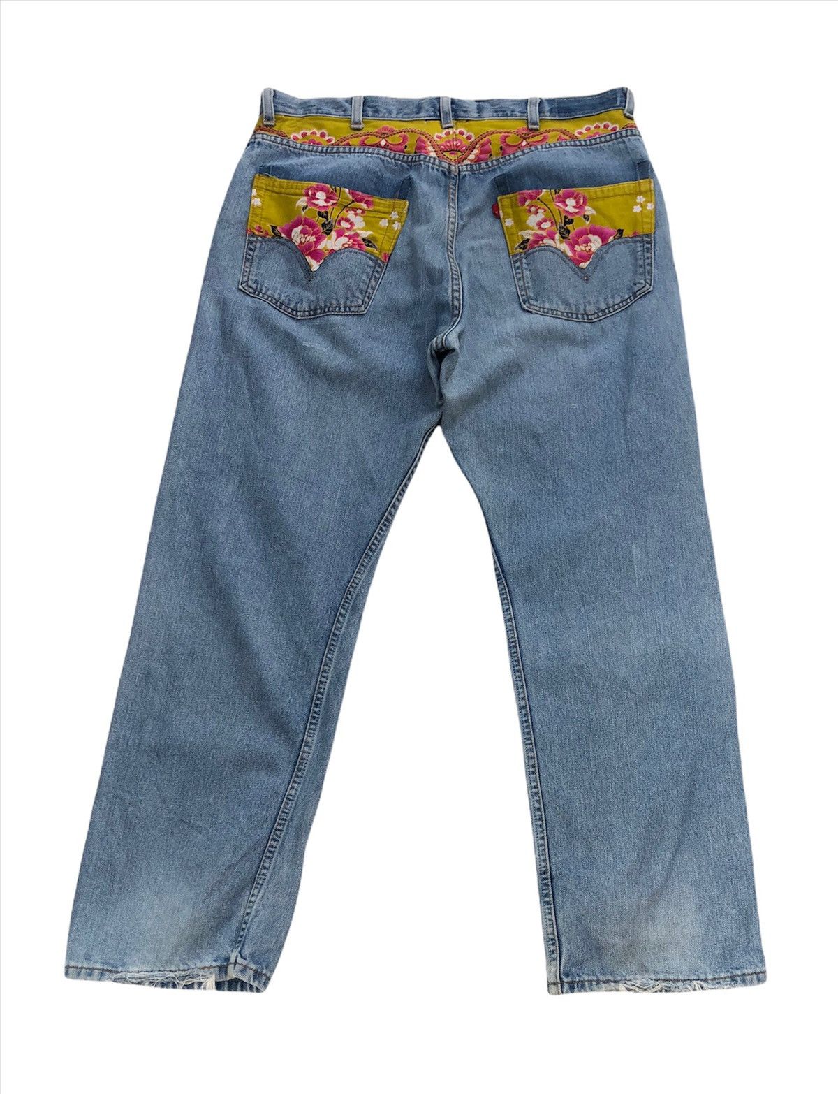 Japanese Brand 🔥Japanese Patchwork Distressed Jeans🔥 Size US 36 / EU 52 - 2 Thumbnail