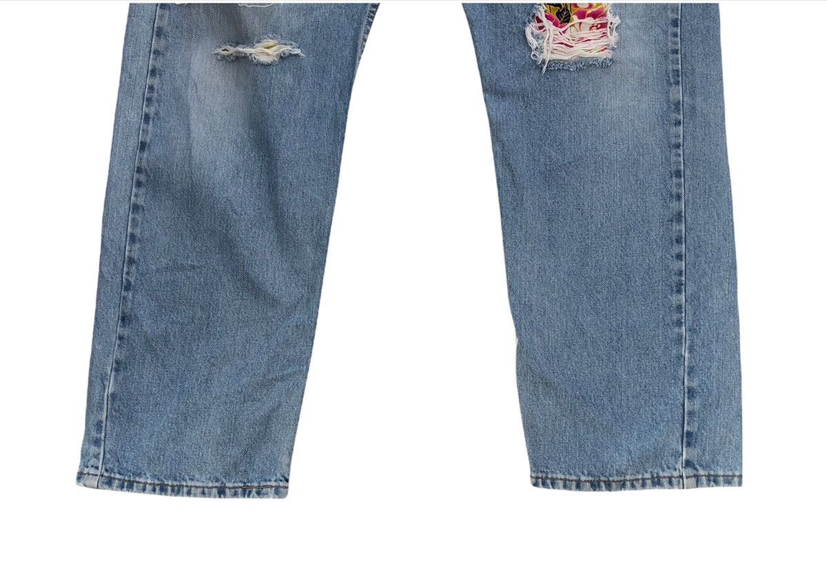 Japanese Brand 🔥Japanese Patchwork Distressed Jeans🔥 Size US 36 / EU 52 - 4 Thumbnail