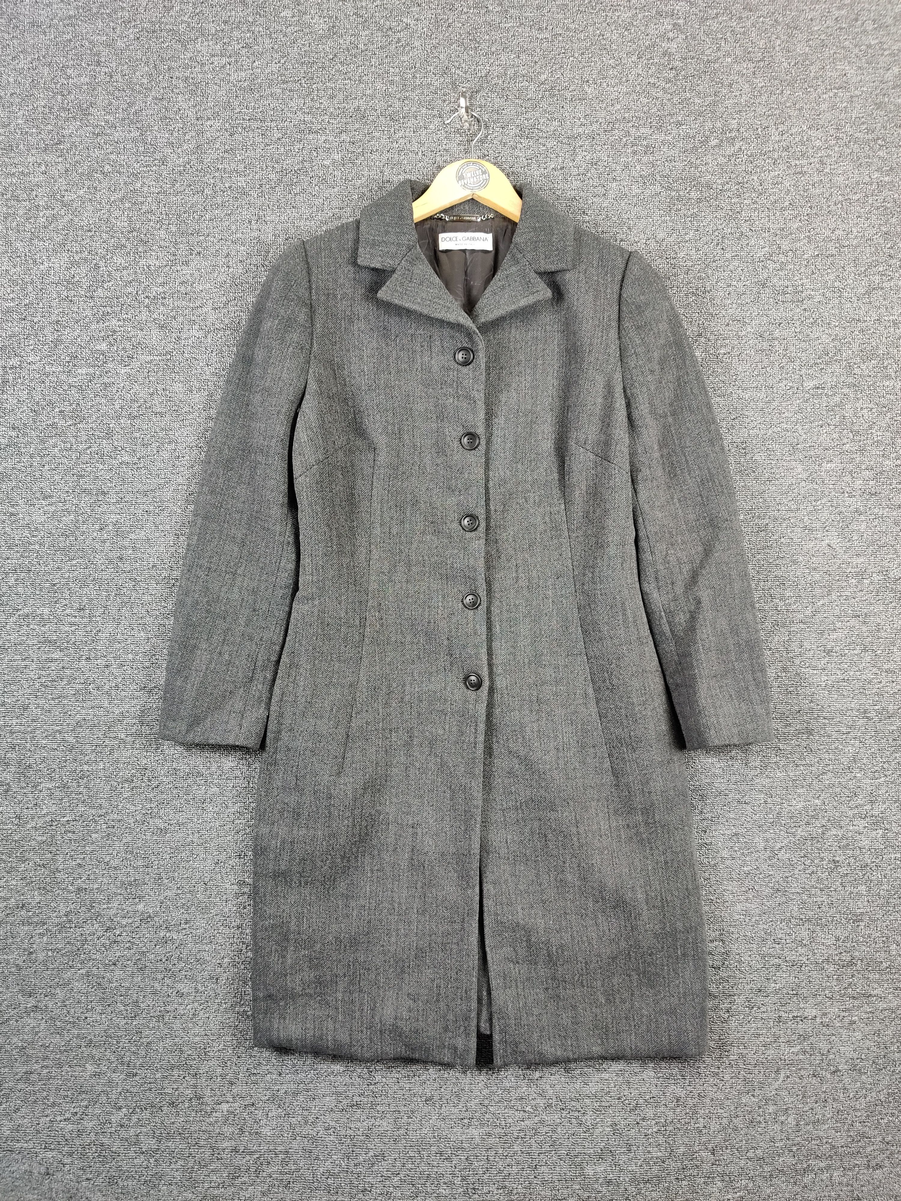 Dolce & Gabbana Vintage Dolce & Gabbana Single Breasted Wool Long Coat Size US M / EU 48-50 / 2 - 1 Thumbnail