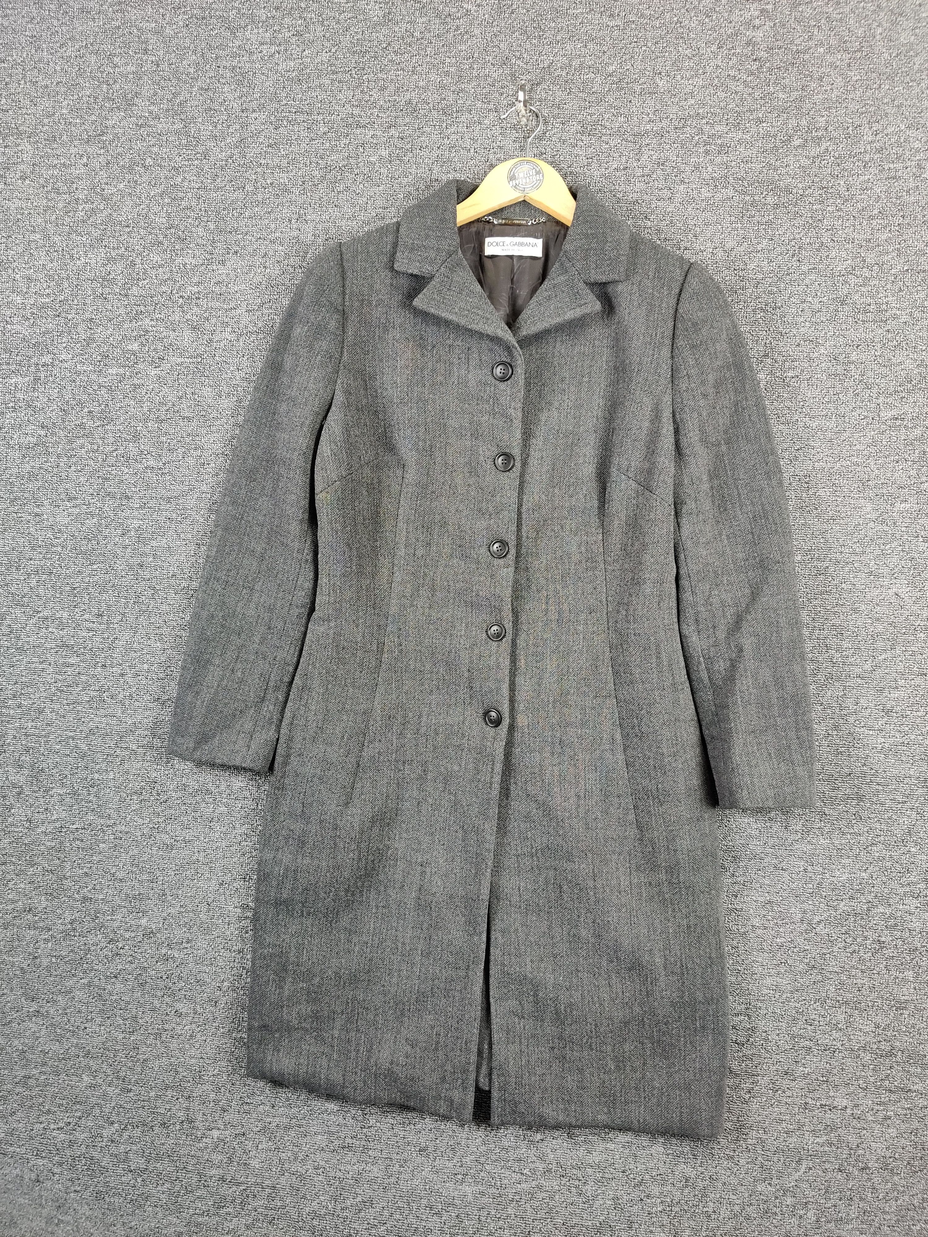 Dolce & Gabbana Vintage Dolce & Gabbana Single Breasted Wool Long Coat Size US M / EU 48-50 / 2 - 2 Thumbnail