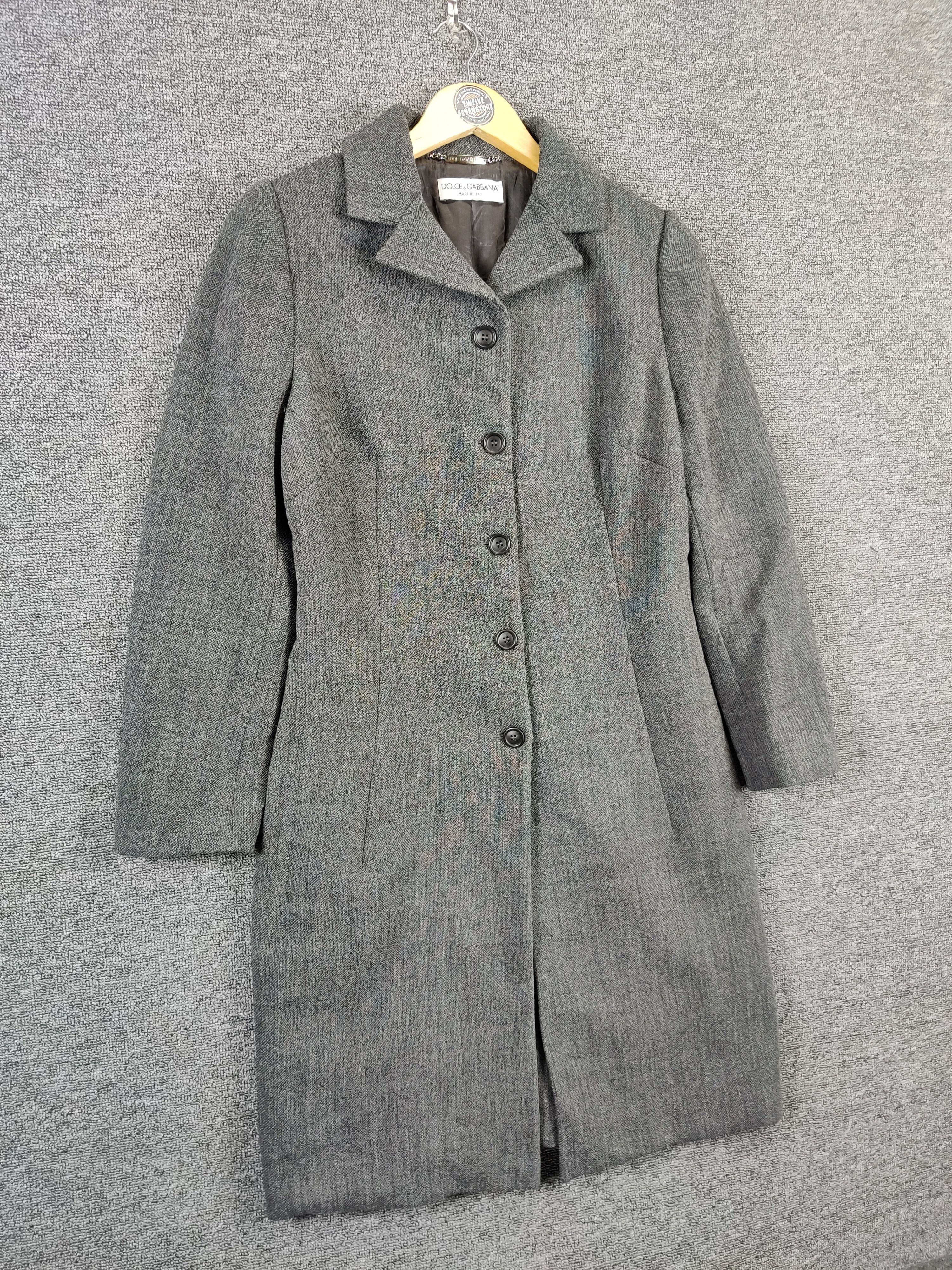 Dolce & Gabbana Vintage Dolce & Gabbana Single Breasted Wool Long Coat Size US M / EU 48-50 / 2 - 6 Thumbnail