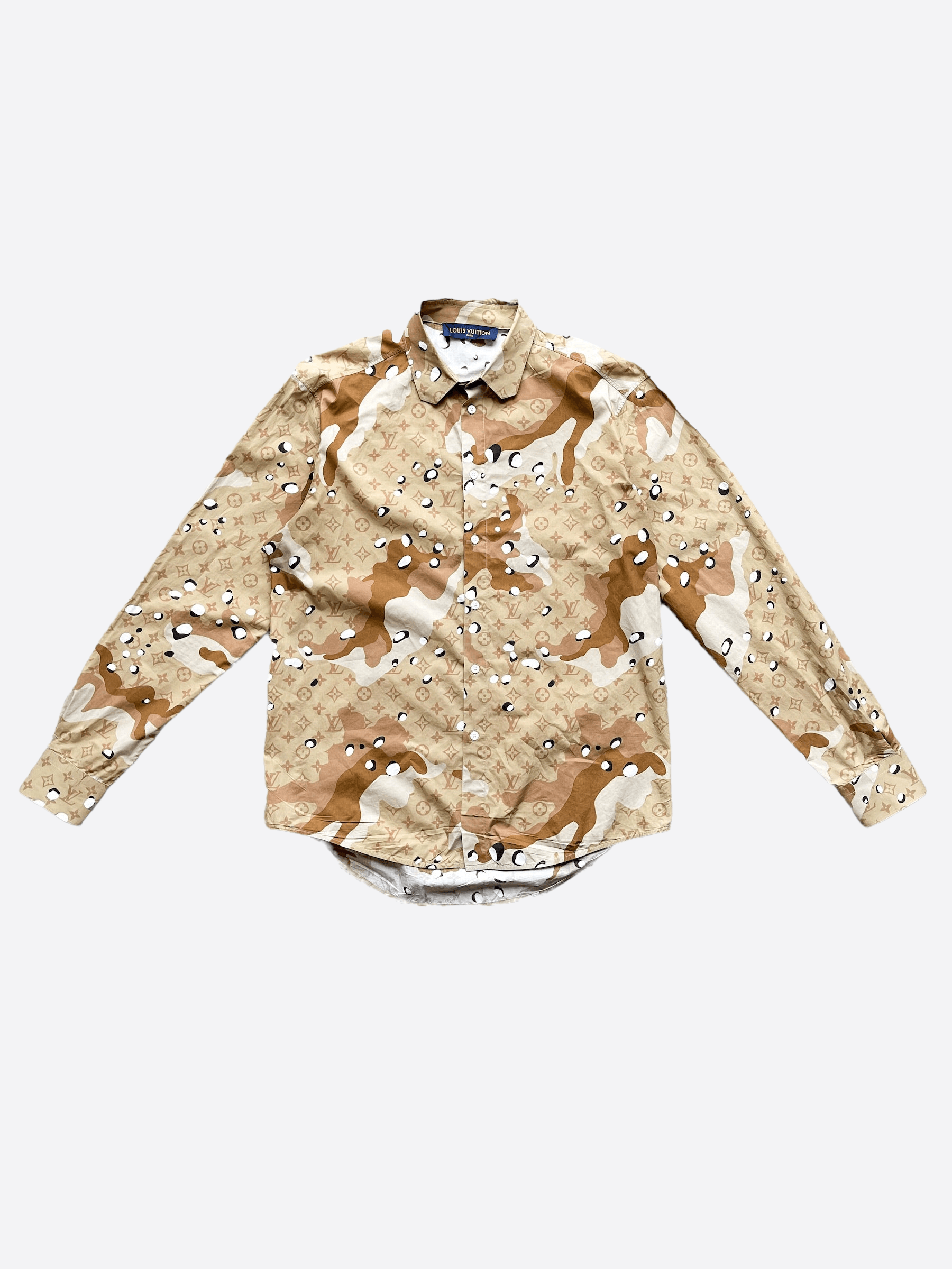 Louis Vuitton Louis Vuitton Desert Camo Button Up Shirt Size US M / EU 48-50 / 2 - 1 Thumbnail
