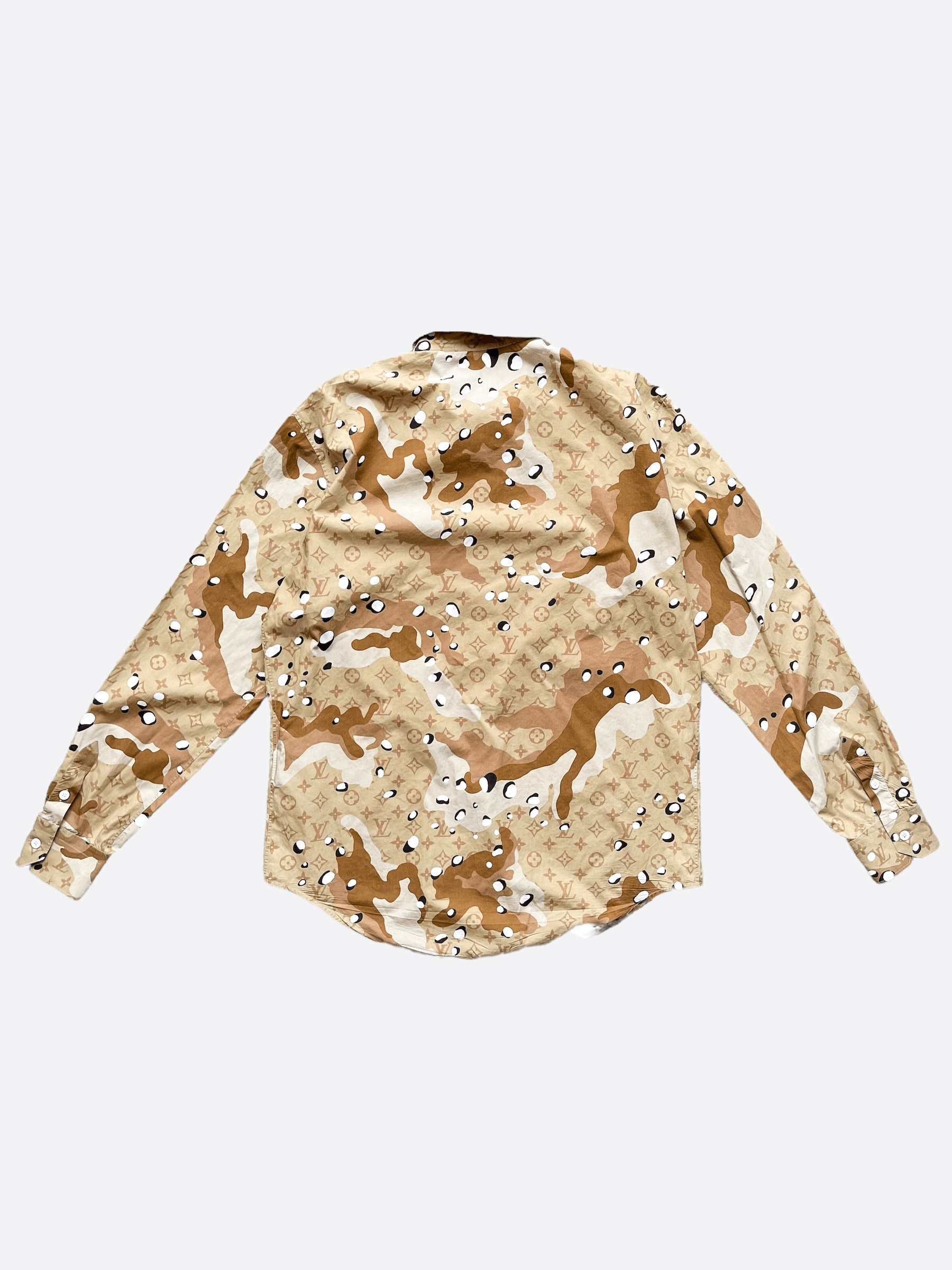Louis Vuitton Louis Vuitton Desert Camo Button Up Shirt Size US M / EU 48-50 / 2 - 2 Thumbnail