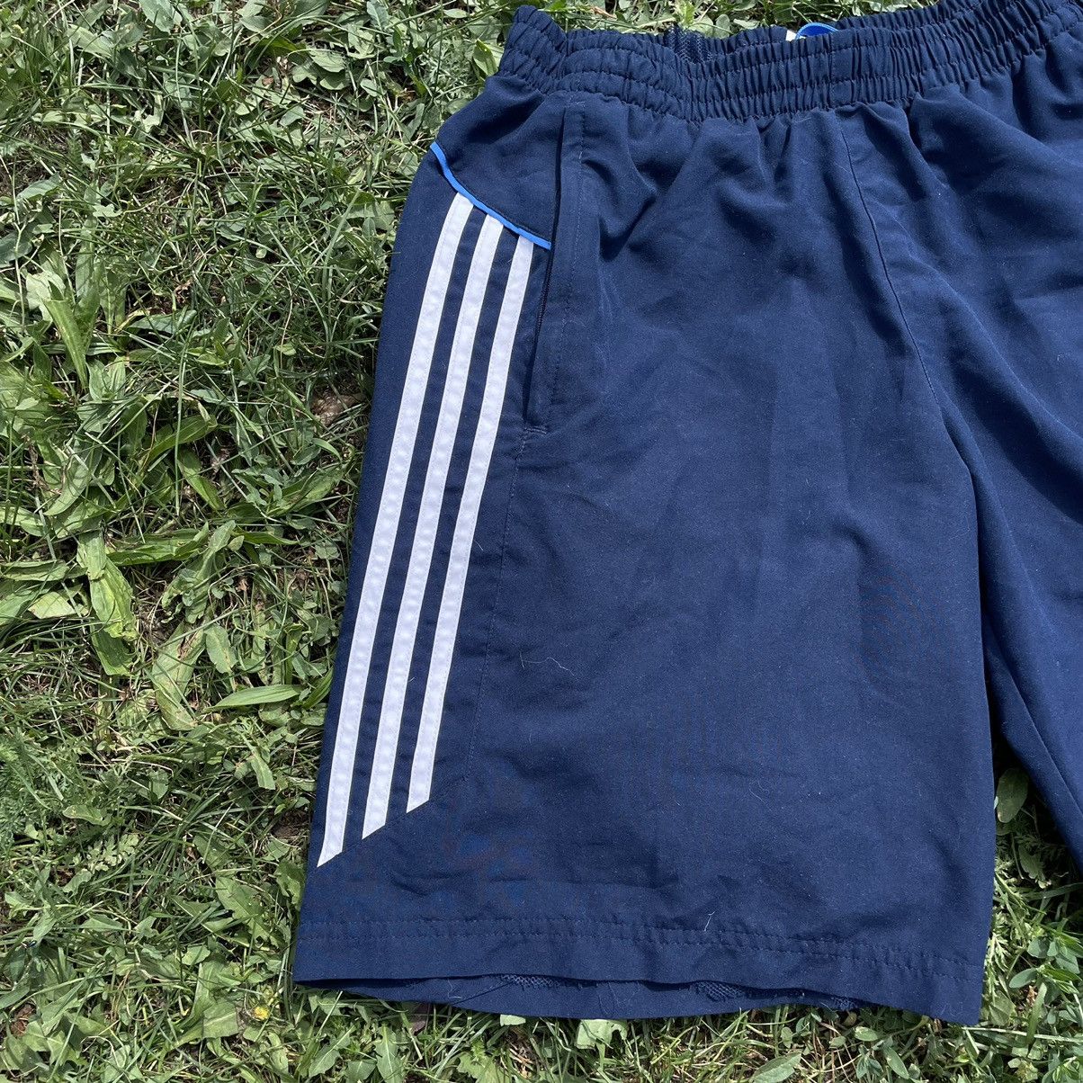 Vintage Vintage 90s Adidas Stripes Shorts Streetwear Y2K Navy 32 Size US 32 / EU 48 - 3 Thumbnail
