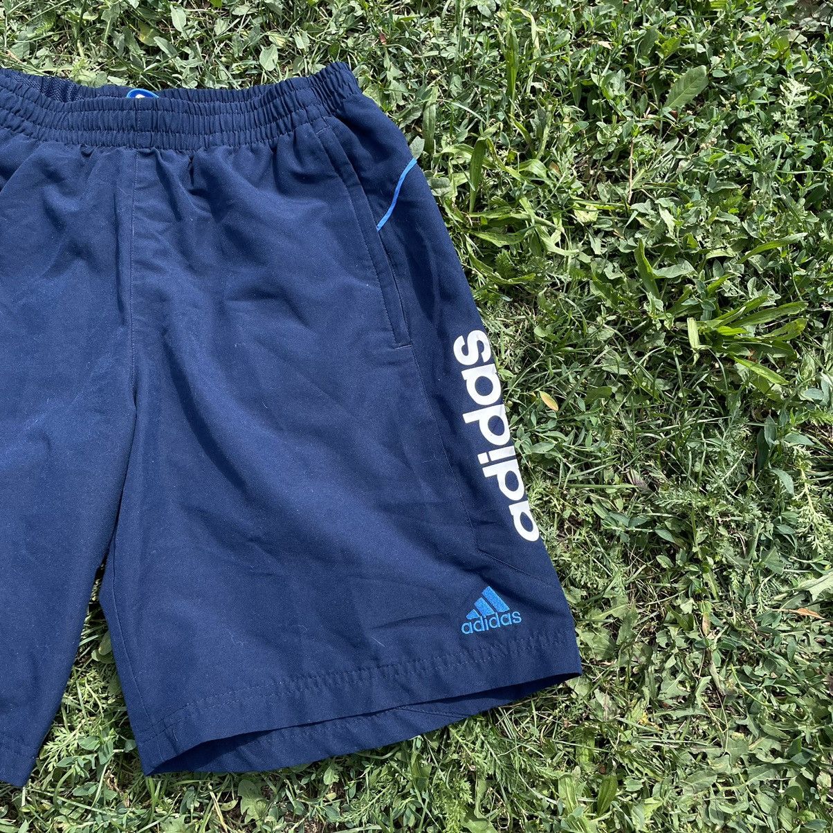 Vintage Vintage 90s Adidas Stripes Shorts Streetwear Y2K Navy 32 Size US 32 / EU 48 - 2 Thumbnail
