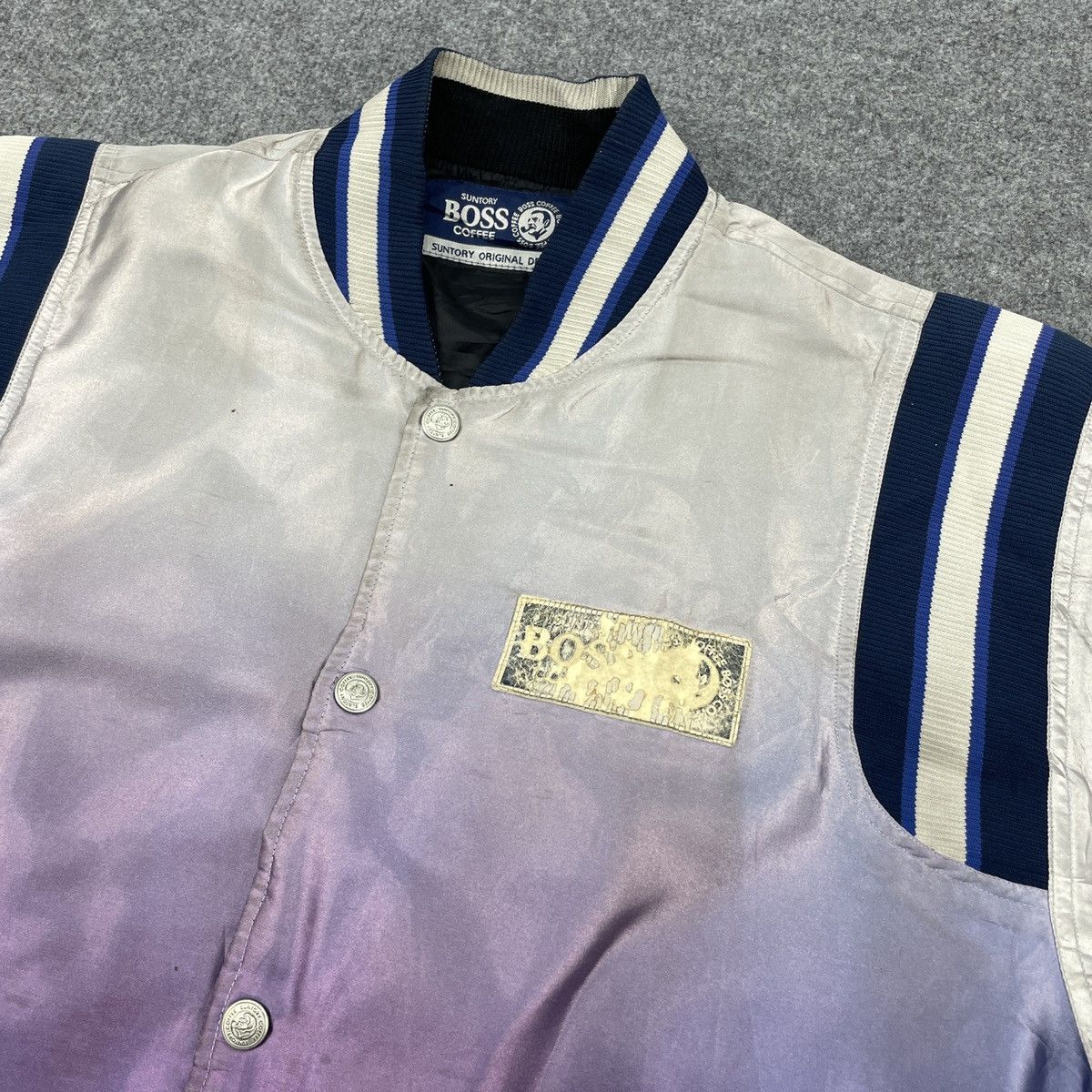 Japanese Brand Suntory Boss Coffee Big Logo Reversible Bomber Jacket Size US L / EU 52-54 / 3 - 3 Thumbnail