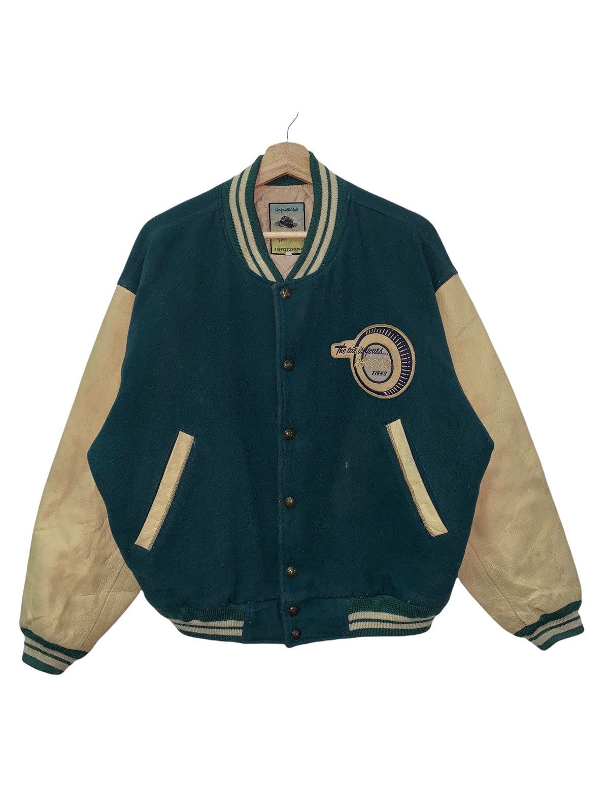Japanese Brand 🔥VTG PACINO VARSITY JACKETS LEATHER SLEEVES Size US L / EU 52-54 / 3 - 5 Thumbnail