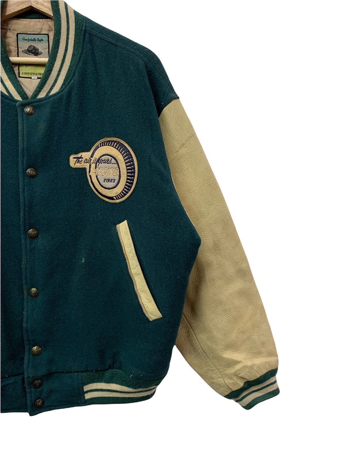 Japanese Brand 🔥VTG PACINO VARSITY JACKETS LEATHER SLEEVES Size US L / EU 52-54 / 3 - 7 Thumbnail